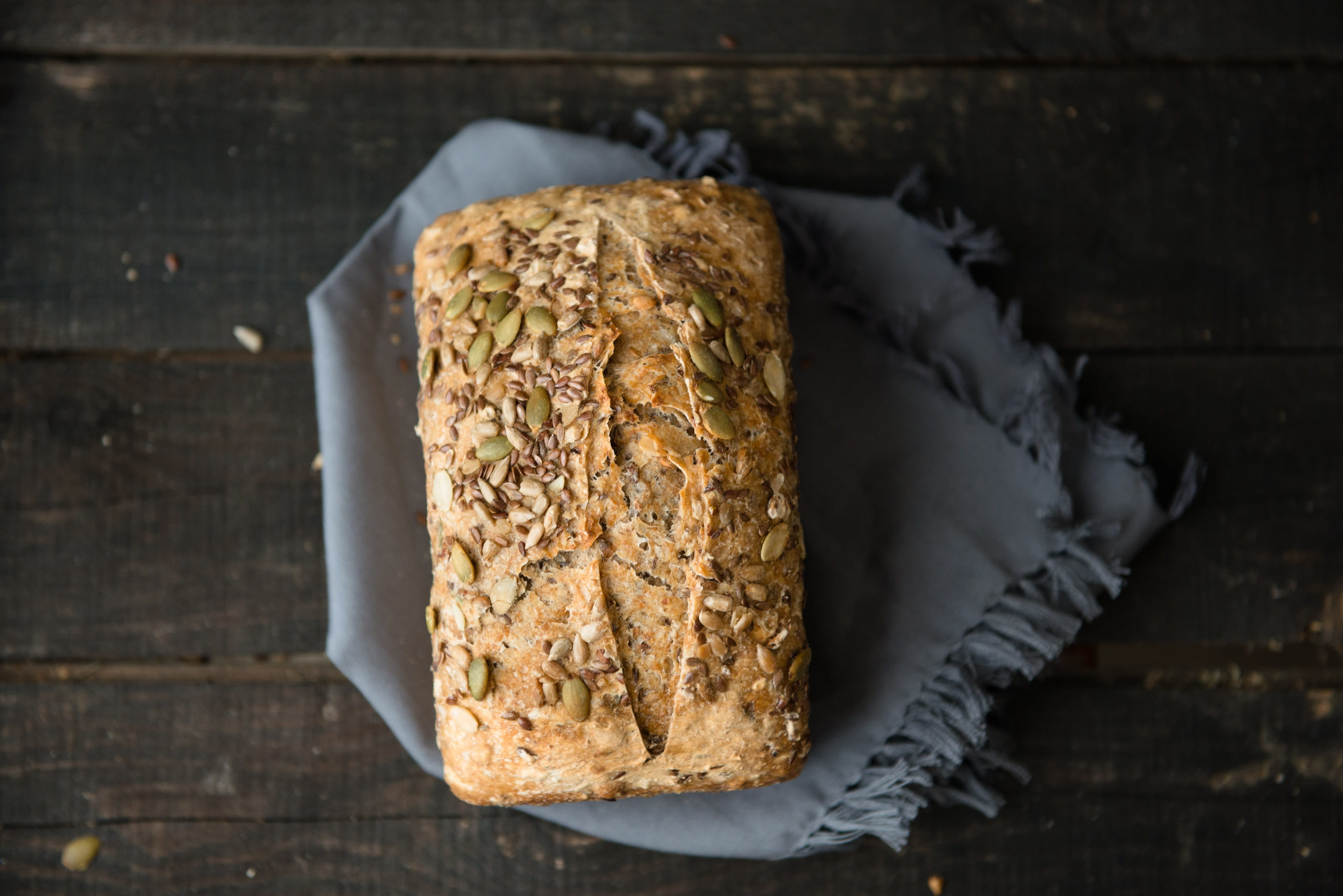 breakfast, close-up, Home, natural, no people, ready-to-eat, home-made, indoors, vegan, pastry, focus on foreground, brown bread, fermented, textile, paper, HD Wallpaper