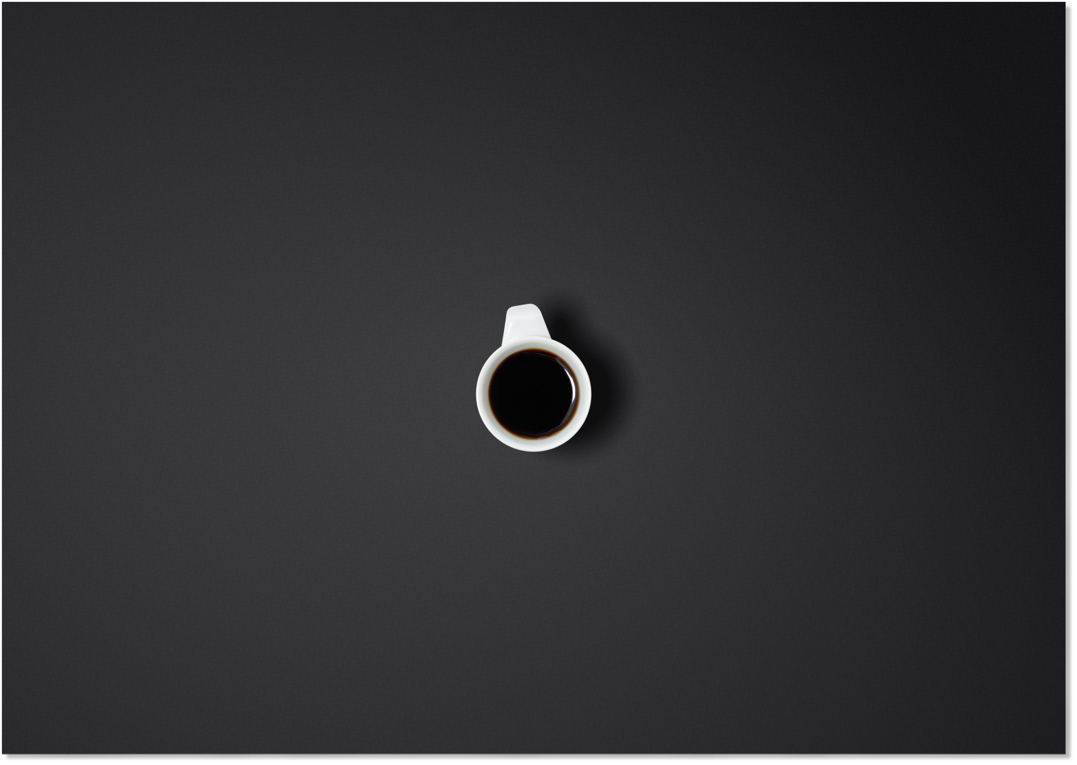2K, circle, coffee maker, espresso, still life, office, cafe, close-up, studio shot, directly above, lighting equipment, black Color, transfer print, geometric shape, HD Wallpaper