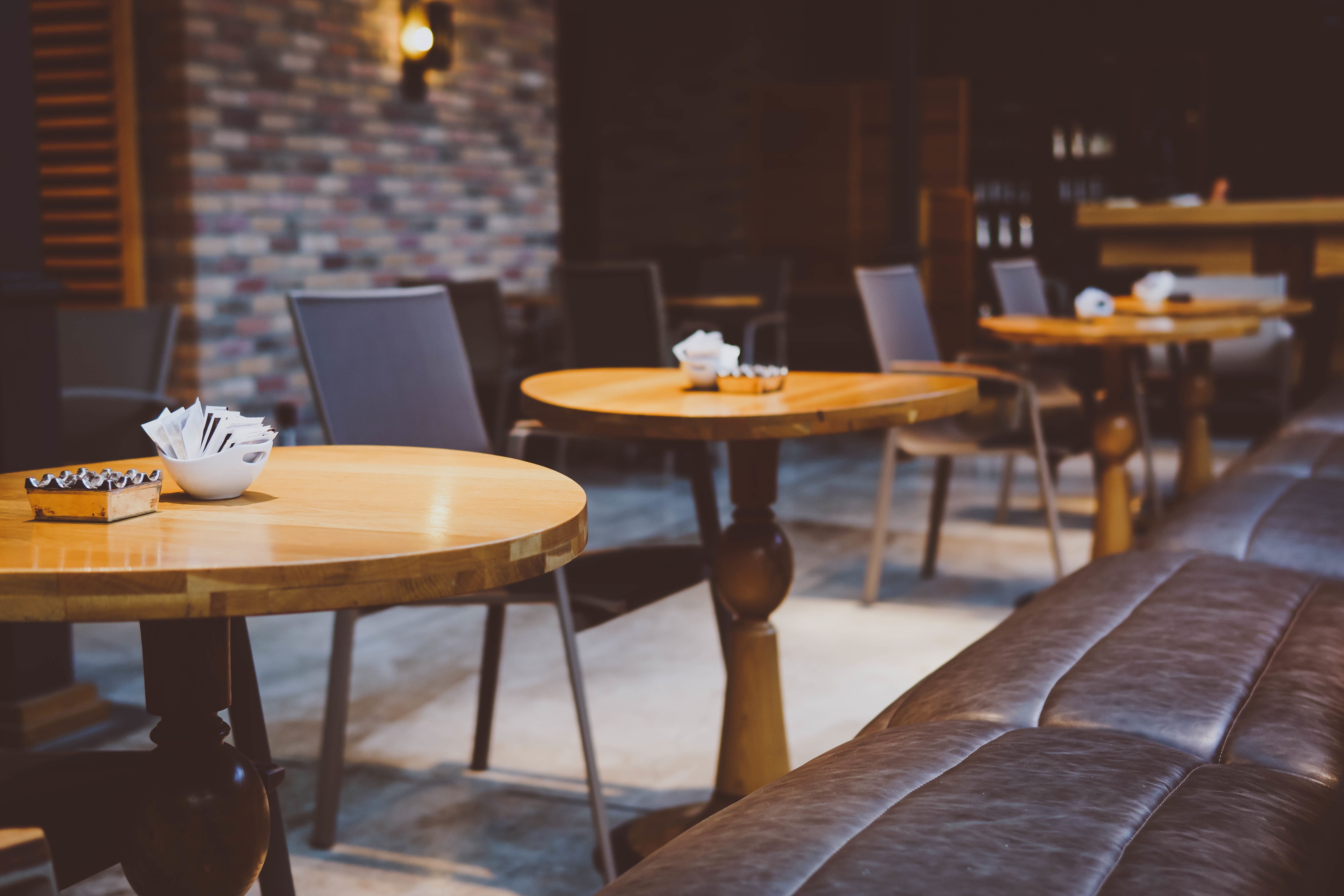 store, focus on foreground, cafe, beside, restaurant, table, absence, place setting, brown, food and drink, drink, chair, seat, focus, arrangement, wooden, HD Wallpaper