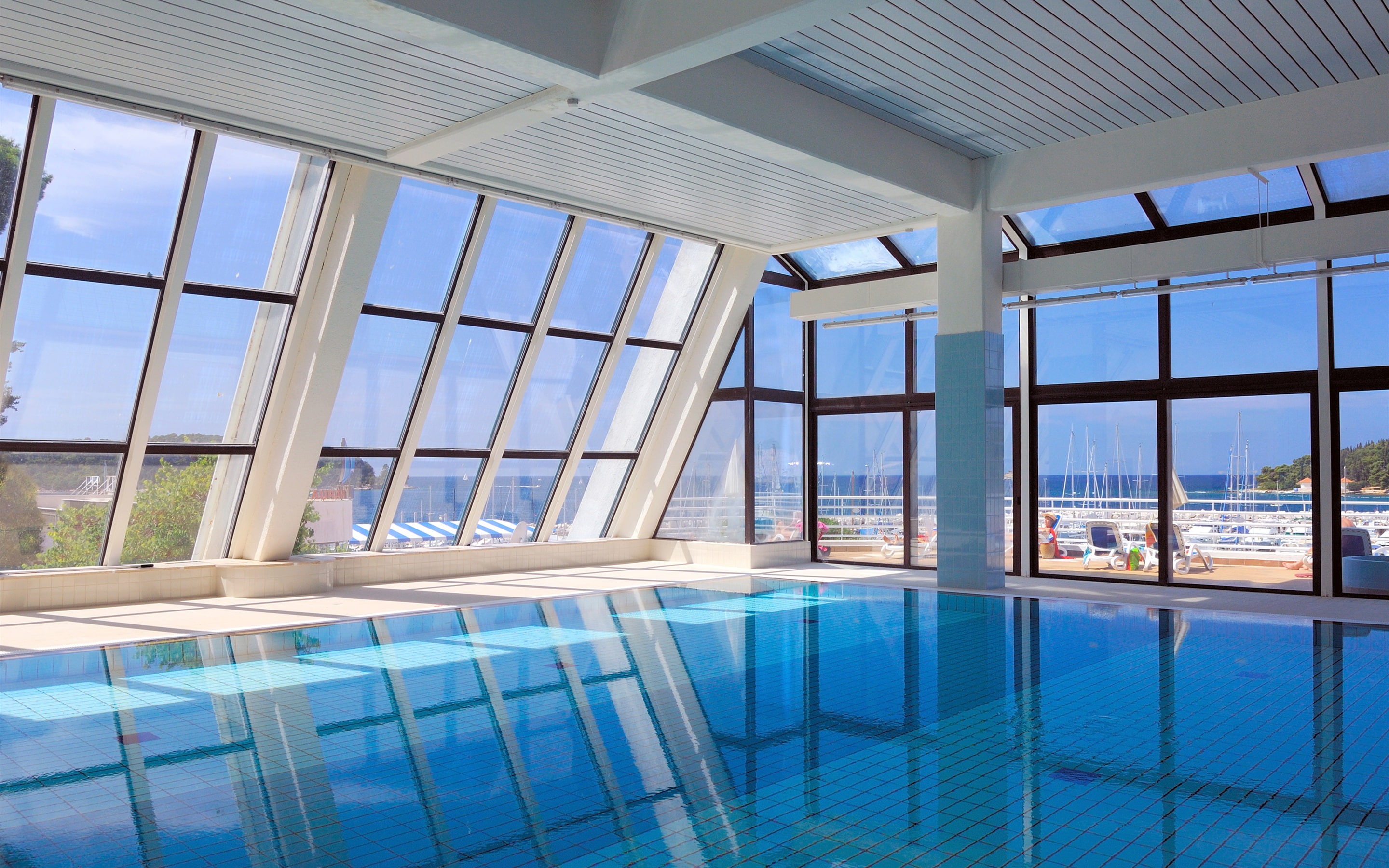 2K, Hotel, Pool, Indoor, HD Wallpaper