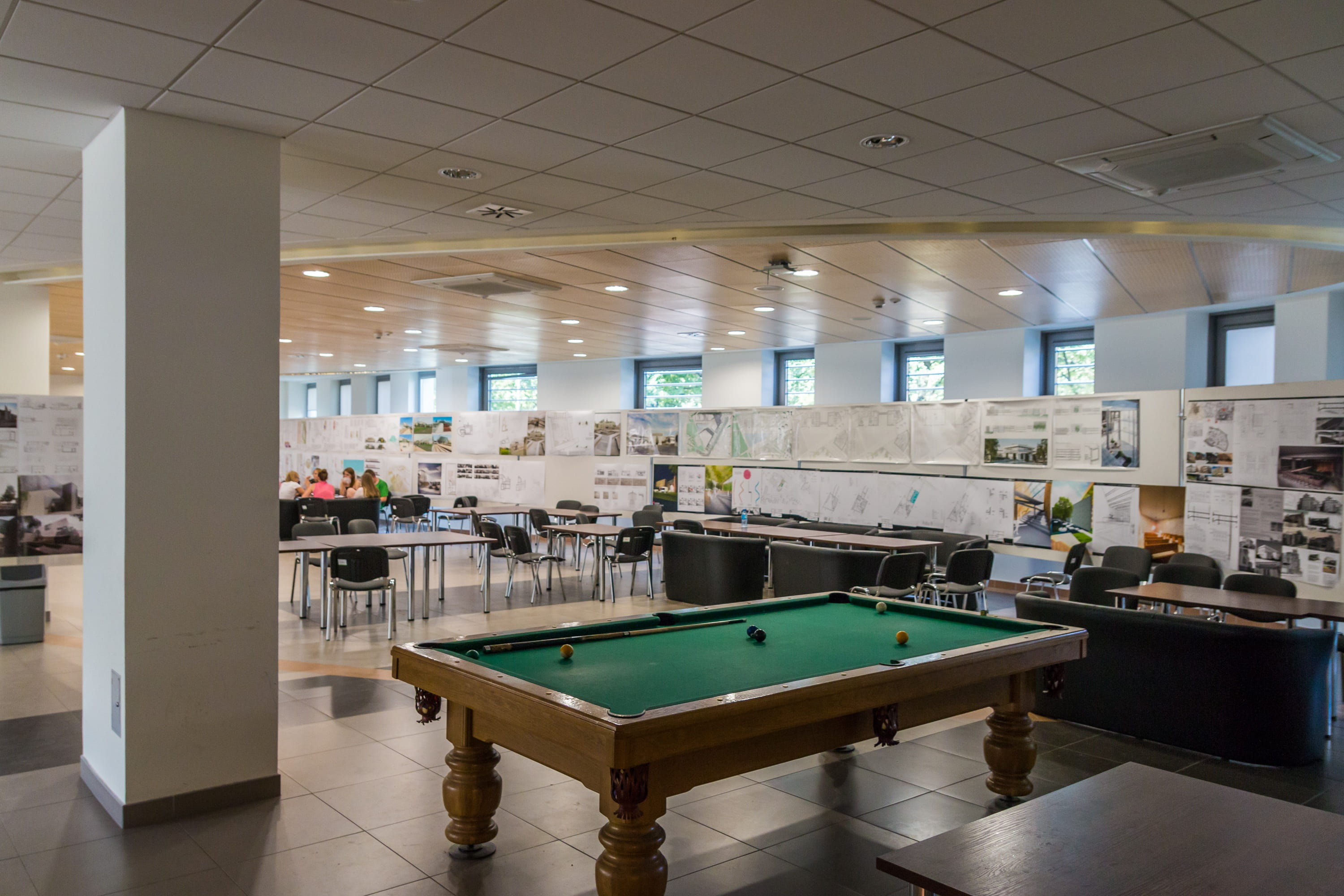 table, polytechnic university which, absence, sport, luxury, the university, home, science, corridor, kielce, pool - cue sport, seat, lighting equipment, HD Wallpaper