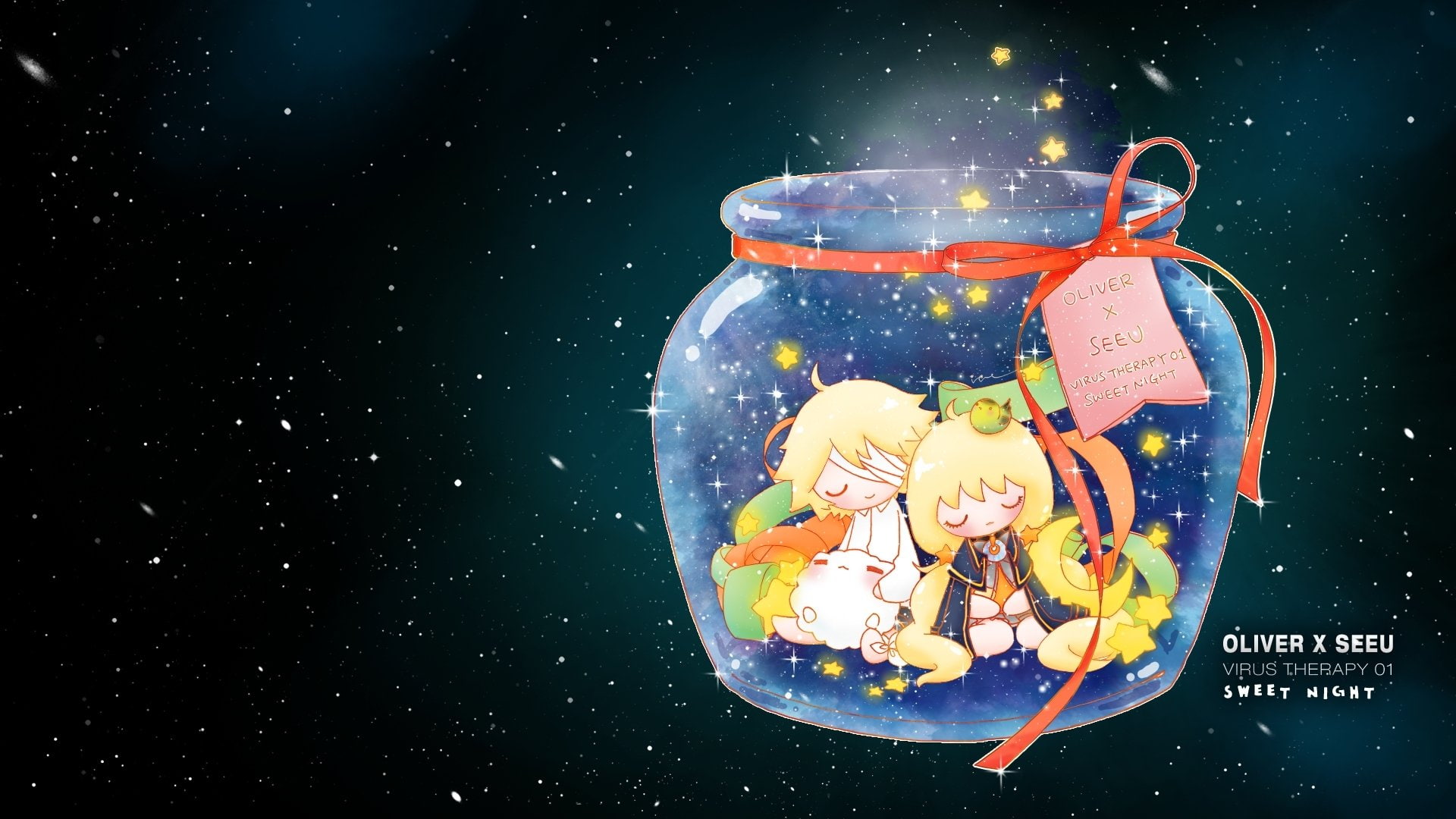 SeeU (Vocaloid), Oliver (Vocaloid), 1080P, Anime, Vocaloid, HD Wallpaper
