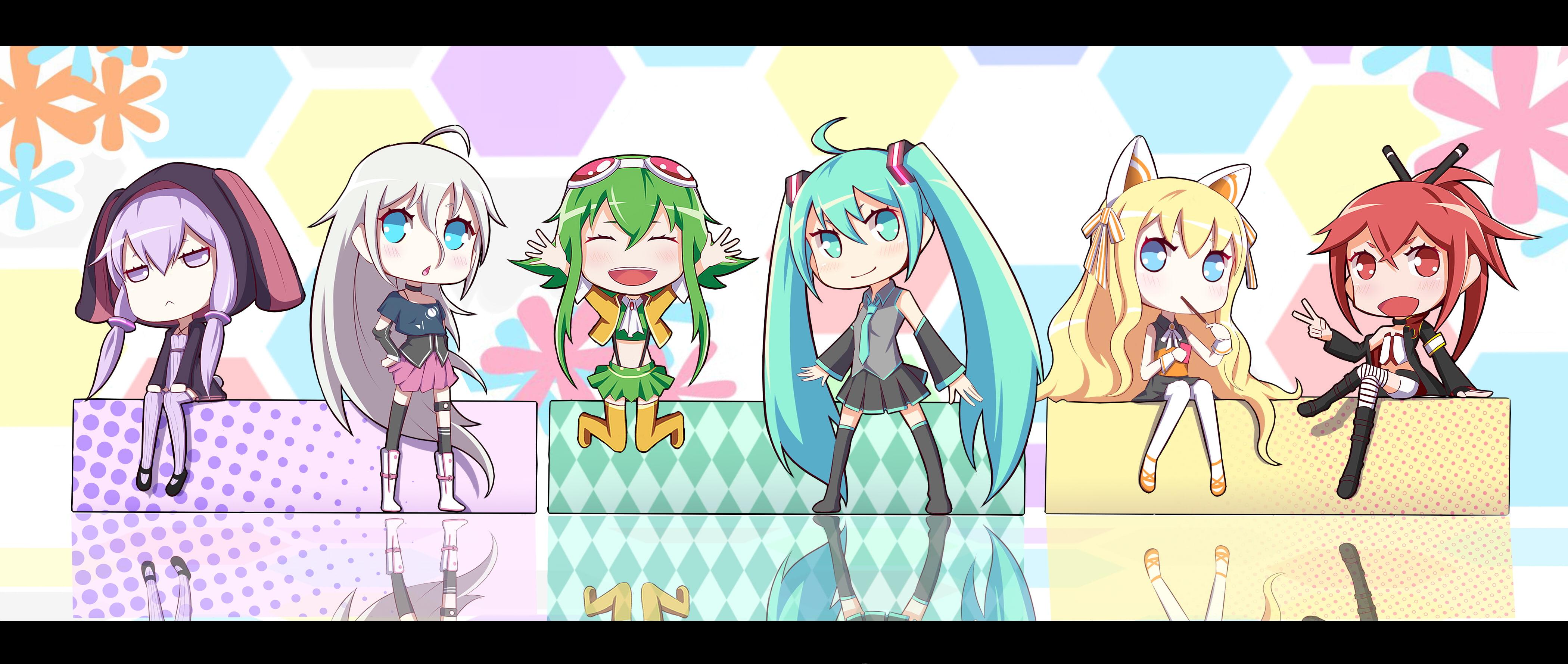 vocaloid, miku, seeu, hatsune, gumi, cul, 4K, paparins, yukari, yuzuki, HD Wallpaper