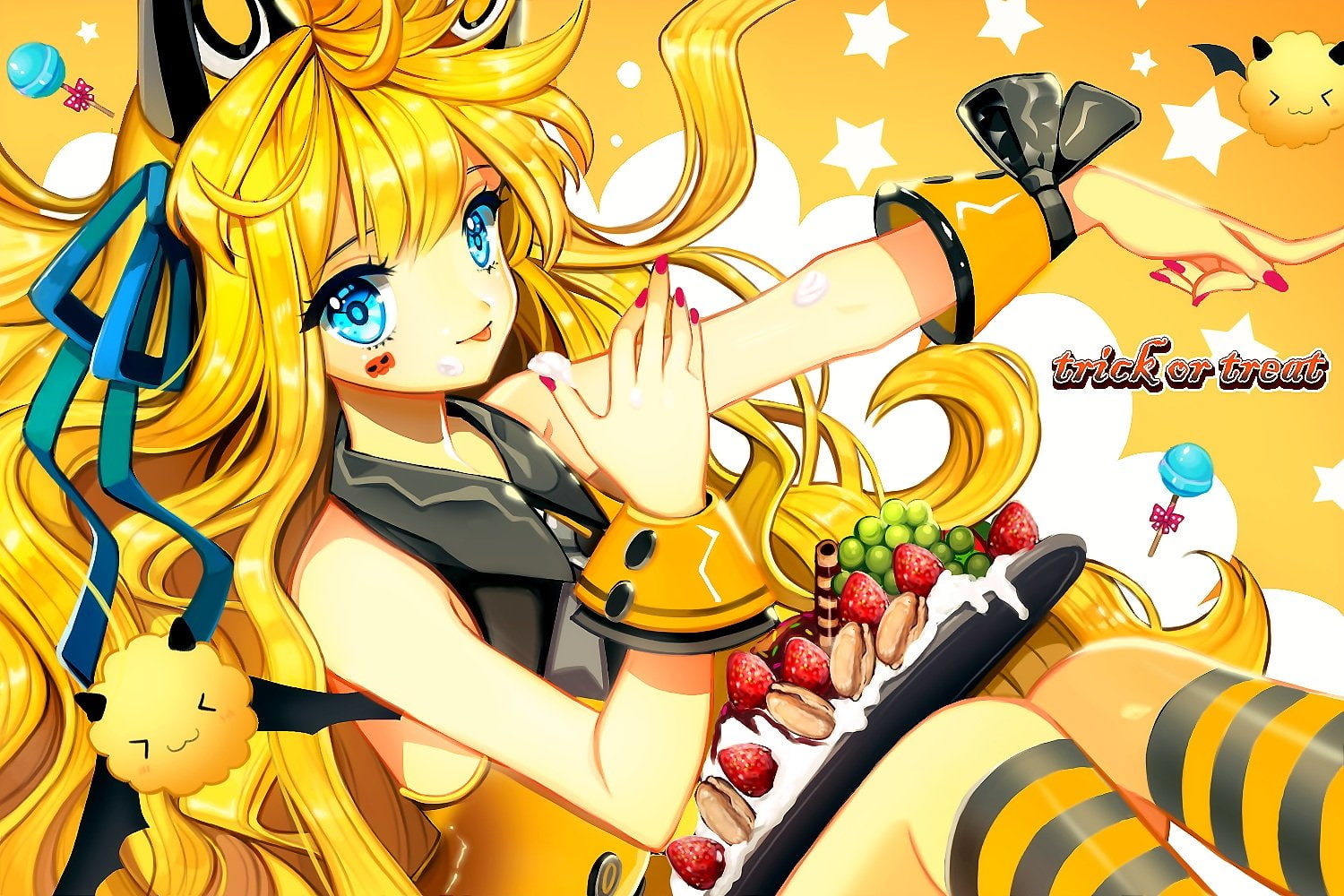 vocaloid, seeu, primcoco, 720P, halloween, HD Wallpaper