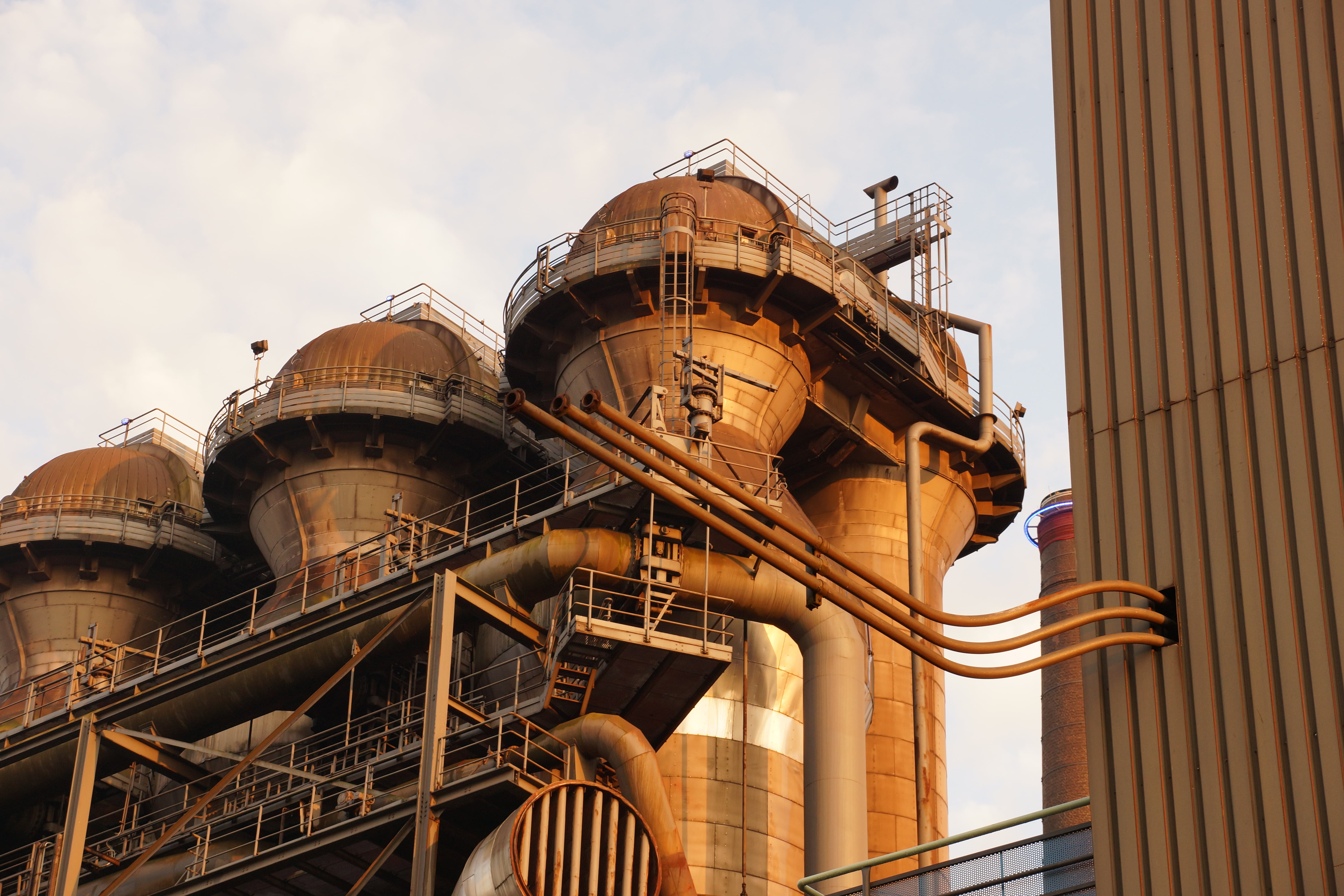 nature, industrial site, ruhr area, industry, blast furnace, building exterior, sky, industrial heritage, cloud - sky, city, bill, construction industry, HD Wallpaper