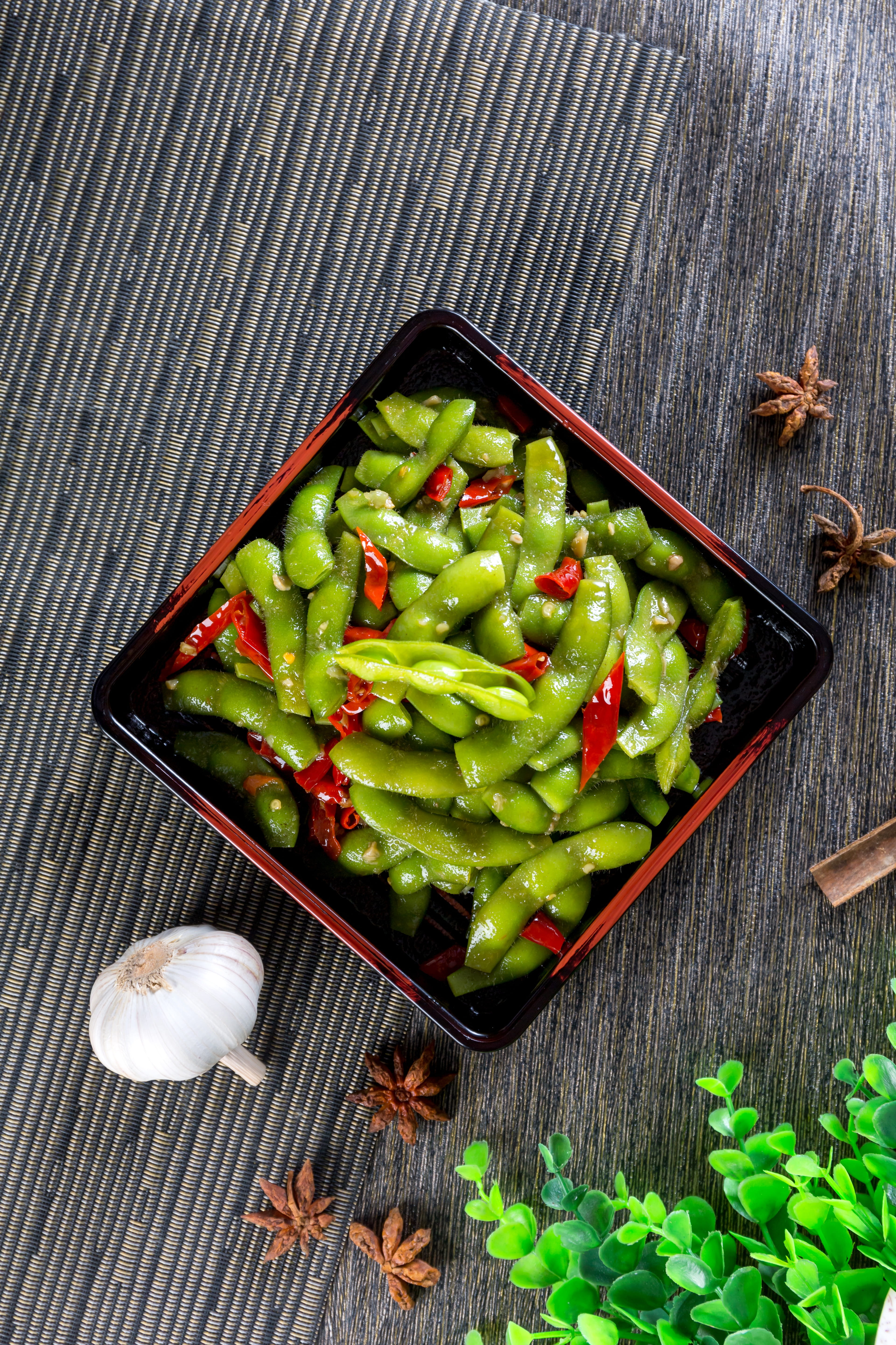 salad, health, bowl, no people, studio shot, food and drink, wellbeing, vegetable, freshness, crockery, vegan, vegetarian food, green color, inspector gadget edamame, Phone HD Wallpaper