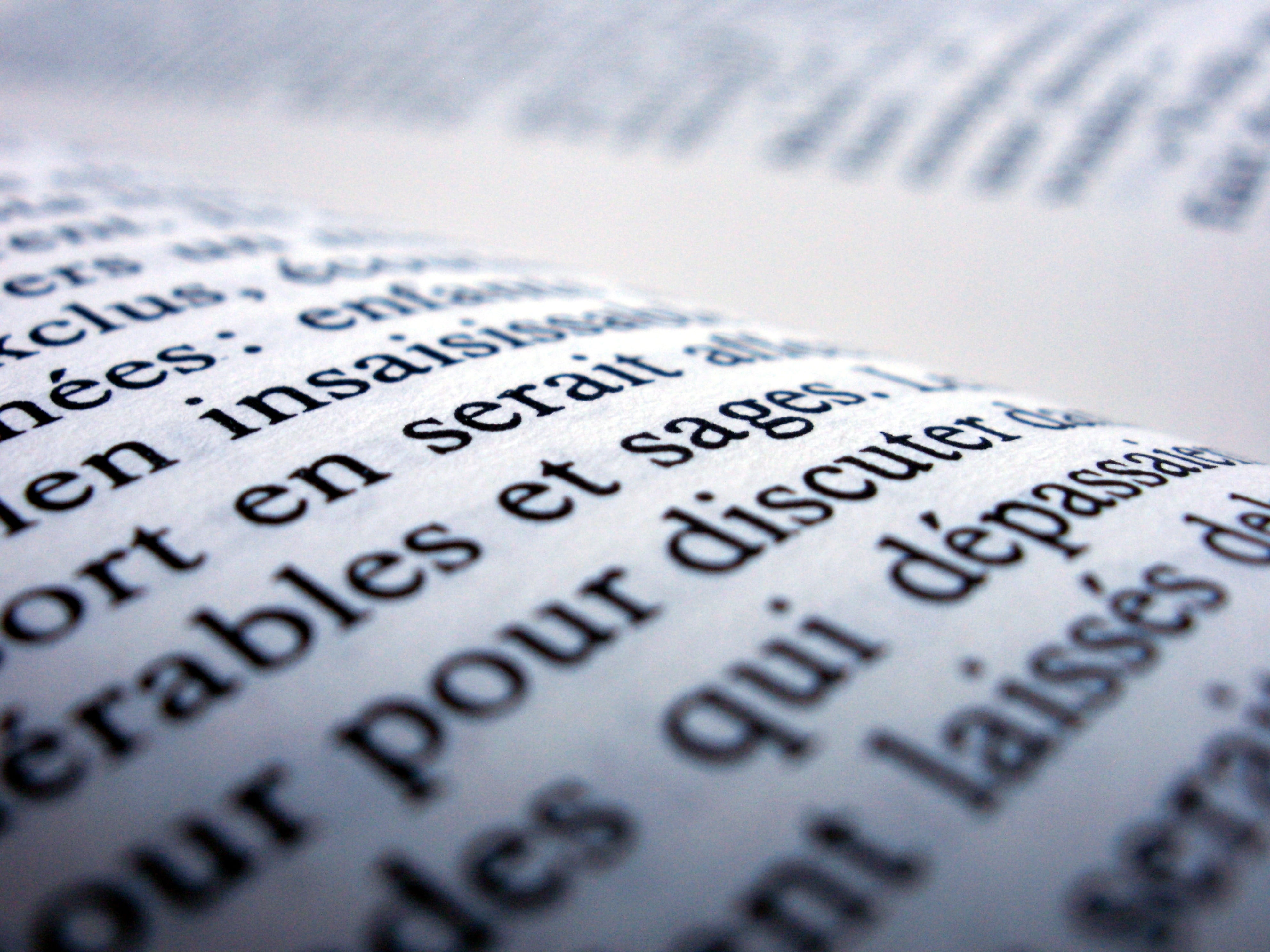 focus on foreground, western script, religion, print, indoors, scripture, text, open, printout, black, white, opened, data, focus, communication, no people, HD Wallpaper