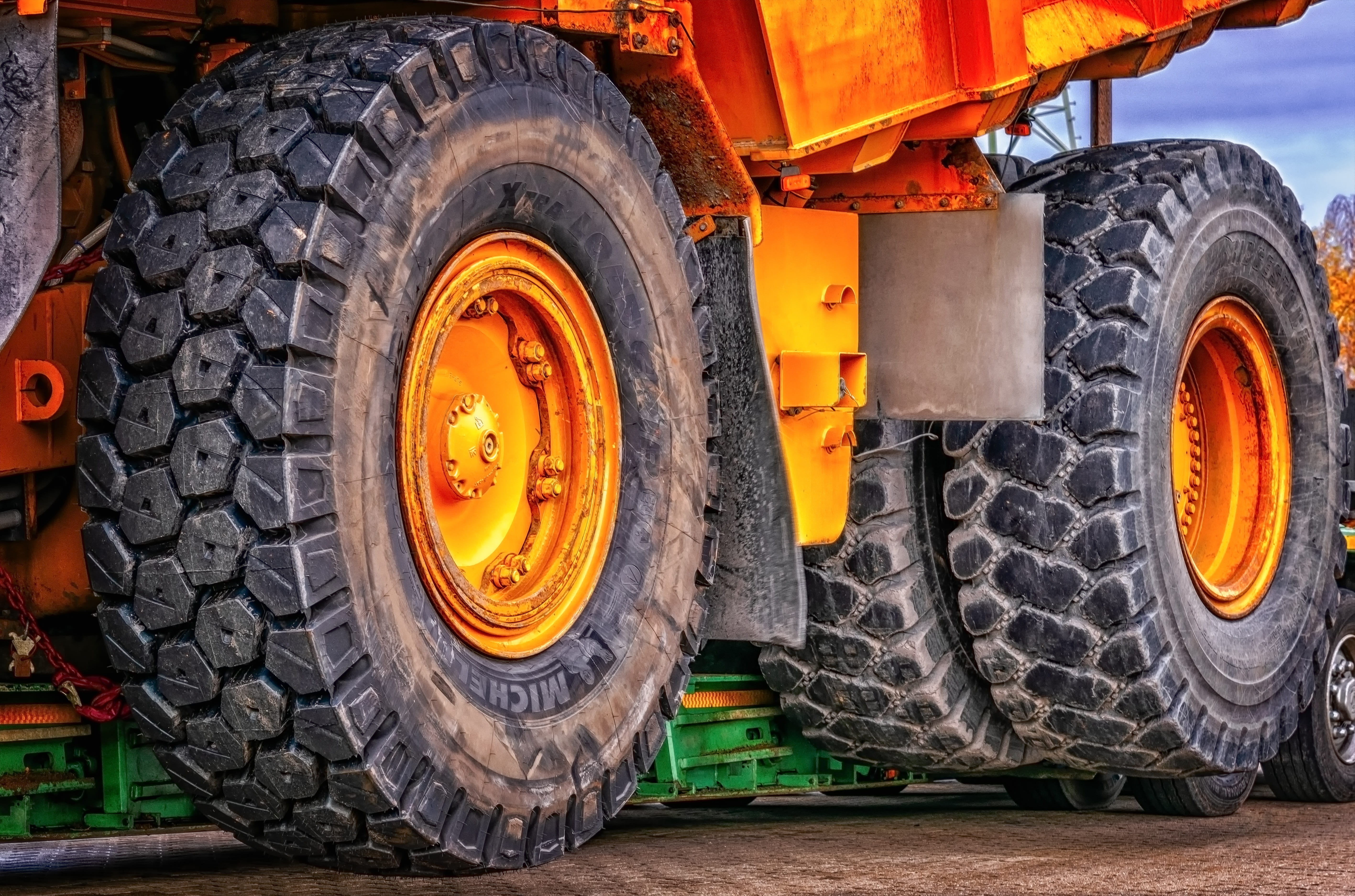 mode of transportation, technology, profile, construction, no people, construction machinery, dumper, land vehicle, low-bed trailer, machinery, large, dump truck, HD Wallpaper