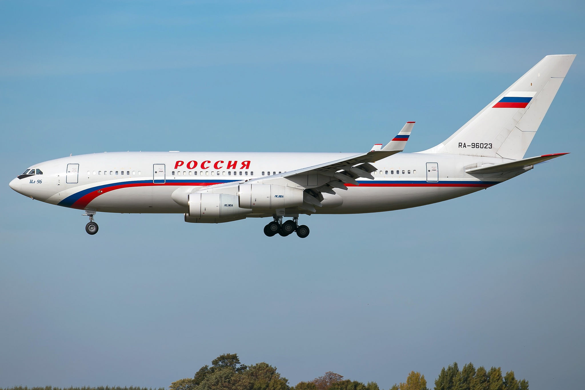 the plane, long-haul, passenger, The Il-96-300, 1080P, HD Wallpaper