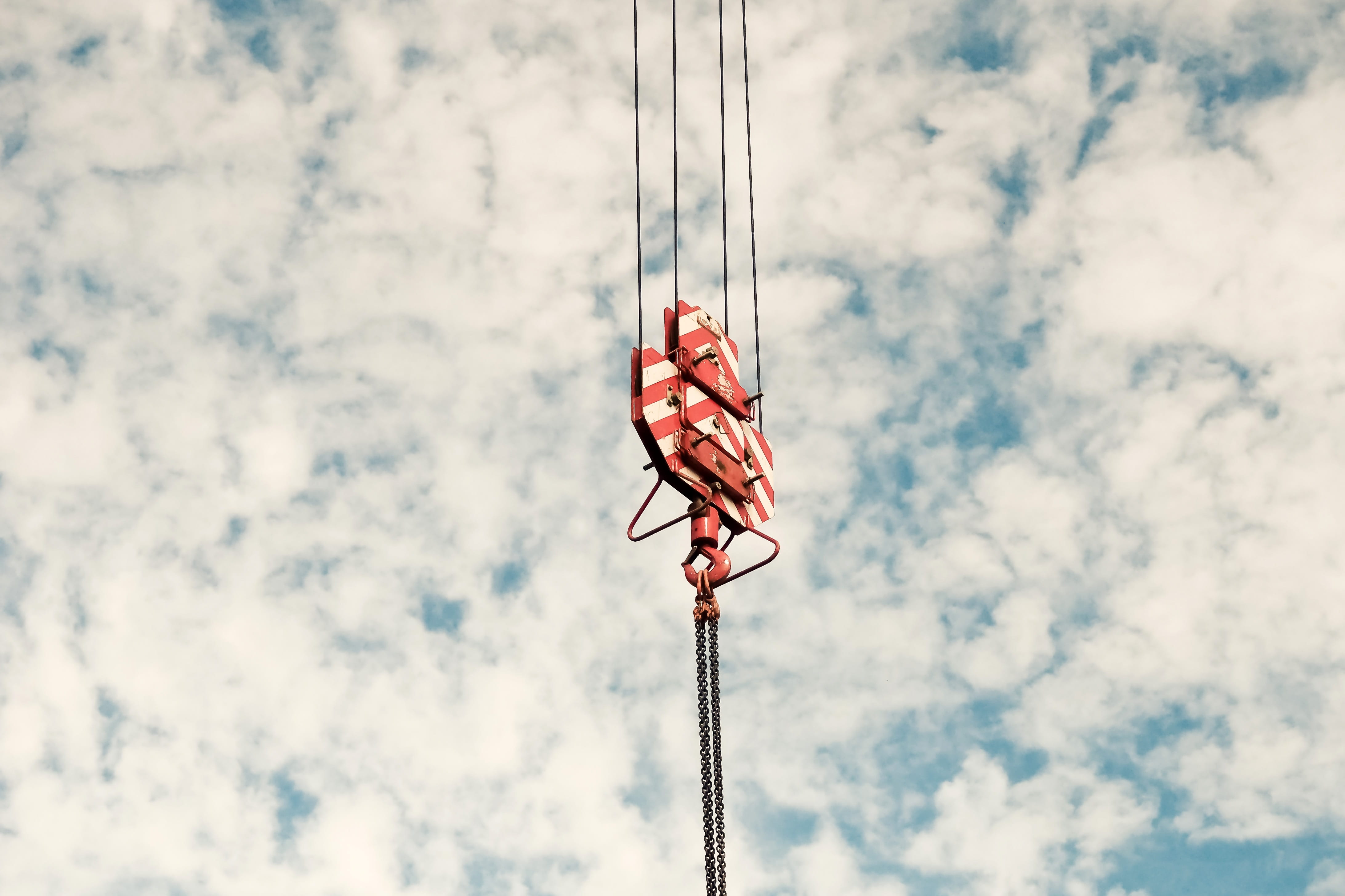 baukran, site, lifting crane, crane arm, power supply, crane boom, 4K, metal, day, low angle view, nature, technology, outdoors, cloud - sky, boom, construction work, HD Wallpaper