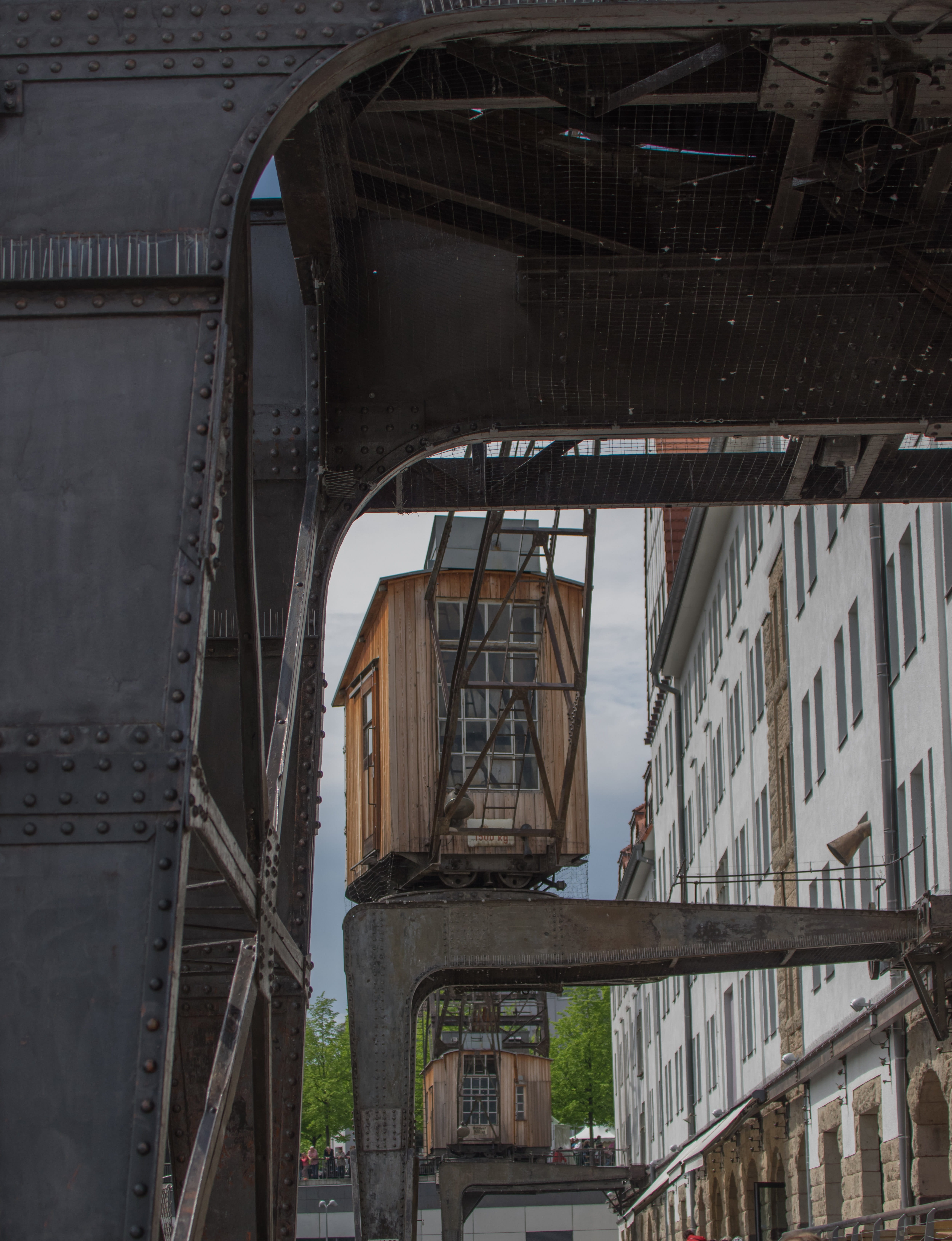 factory, architecture, wood, old, metal, port, low angle view, crane, 5K, industry, deterioration, steel, load crane, equipment, construction industry, Phone HD Wallpaper
