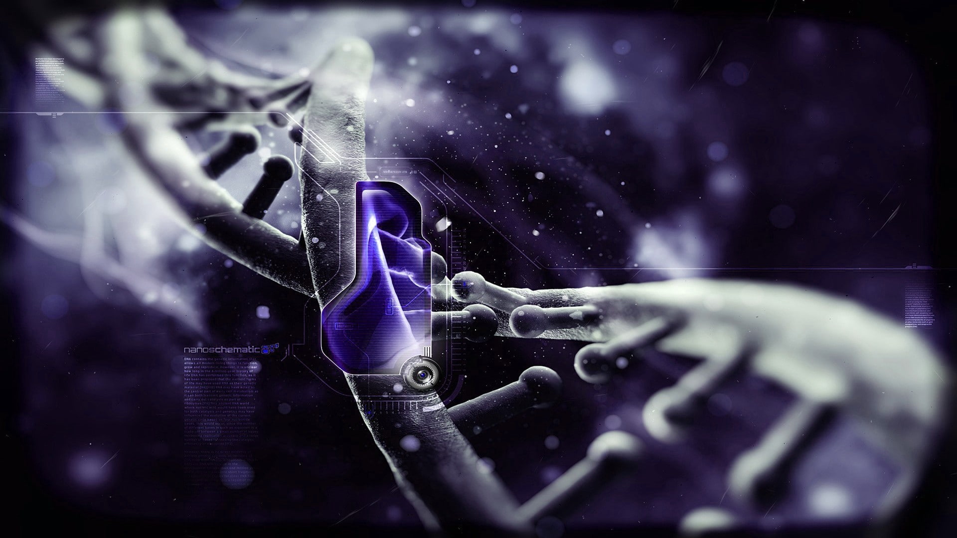 Circuit, technology, machine part, selective focus, equipment, man made object, industry, 1080P, man made, nature, transfer print, indoors, purple, machinery, HD Wallpaper