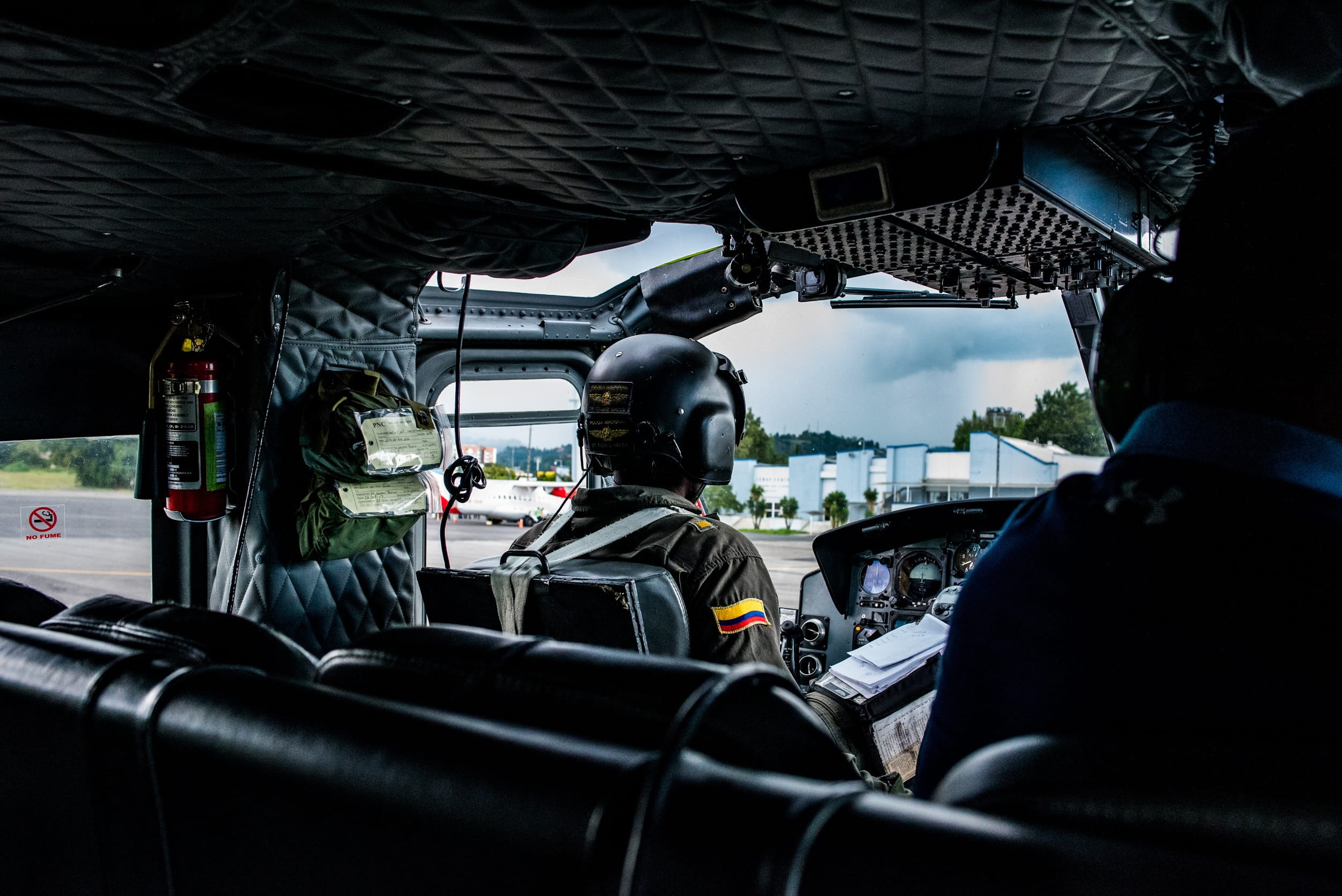 headshot, land vehicle, 1080P, people, transportation, rear view, uniform, outdoors, travel, helicopter, day, real people, vehicle seat, sitting, mode of transportation, HD Wallpaper