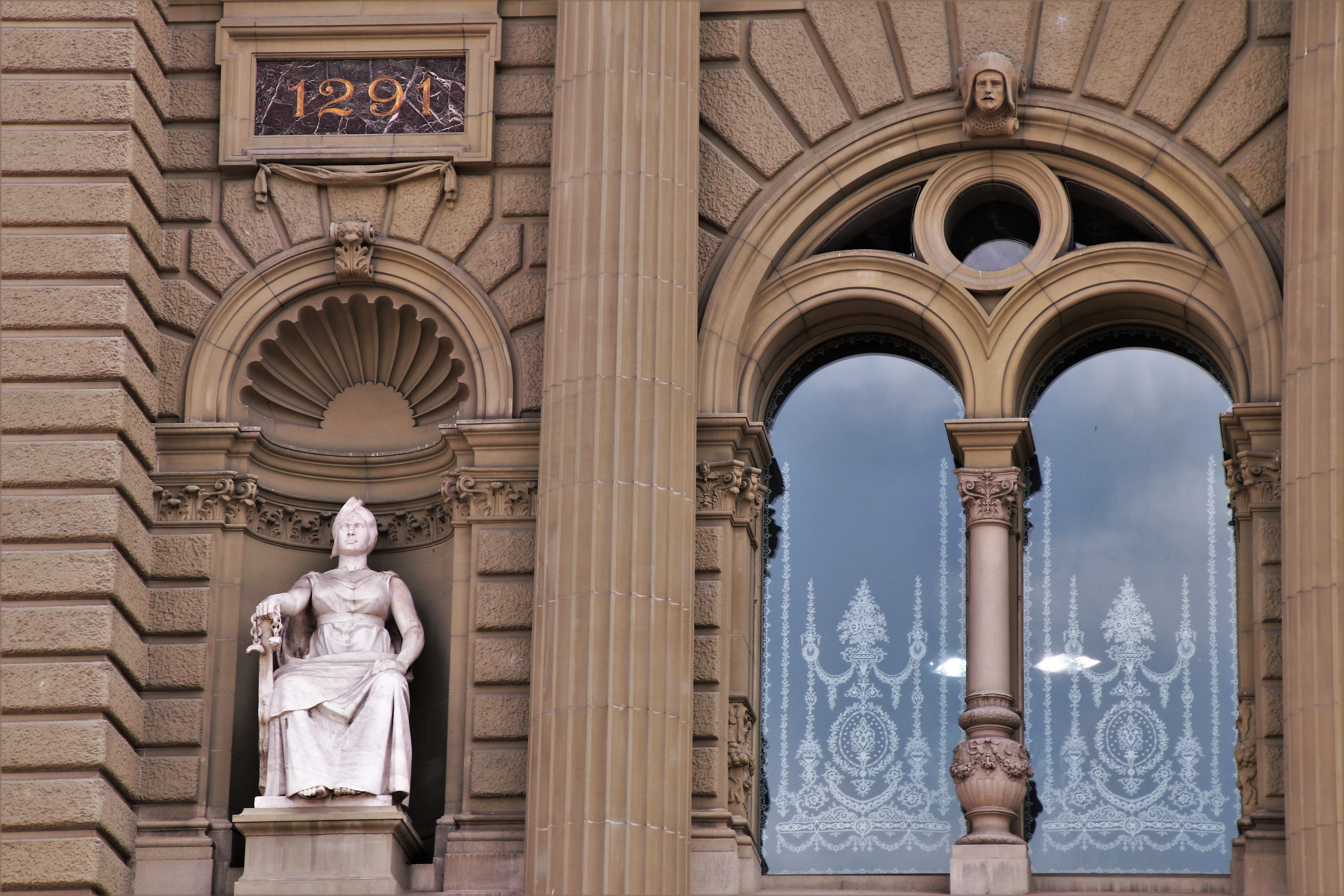 bern, the window, bundeshaus, the structure of the, statue, male likeness, see, built structure, travel destinations, day, the parliament, democracy, the prospect of, HD Wallpaper