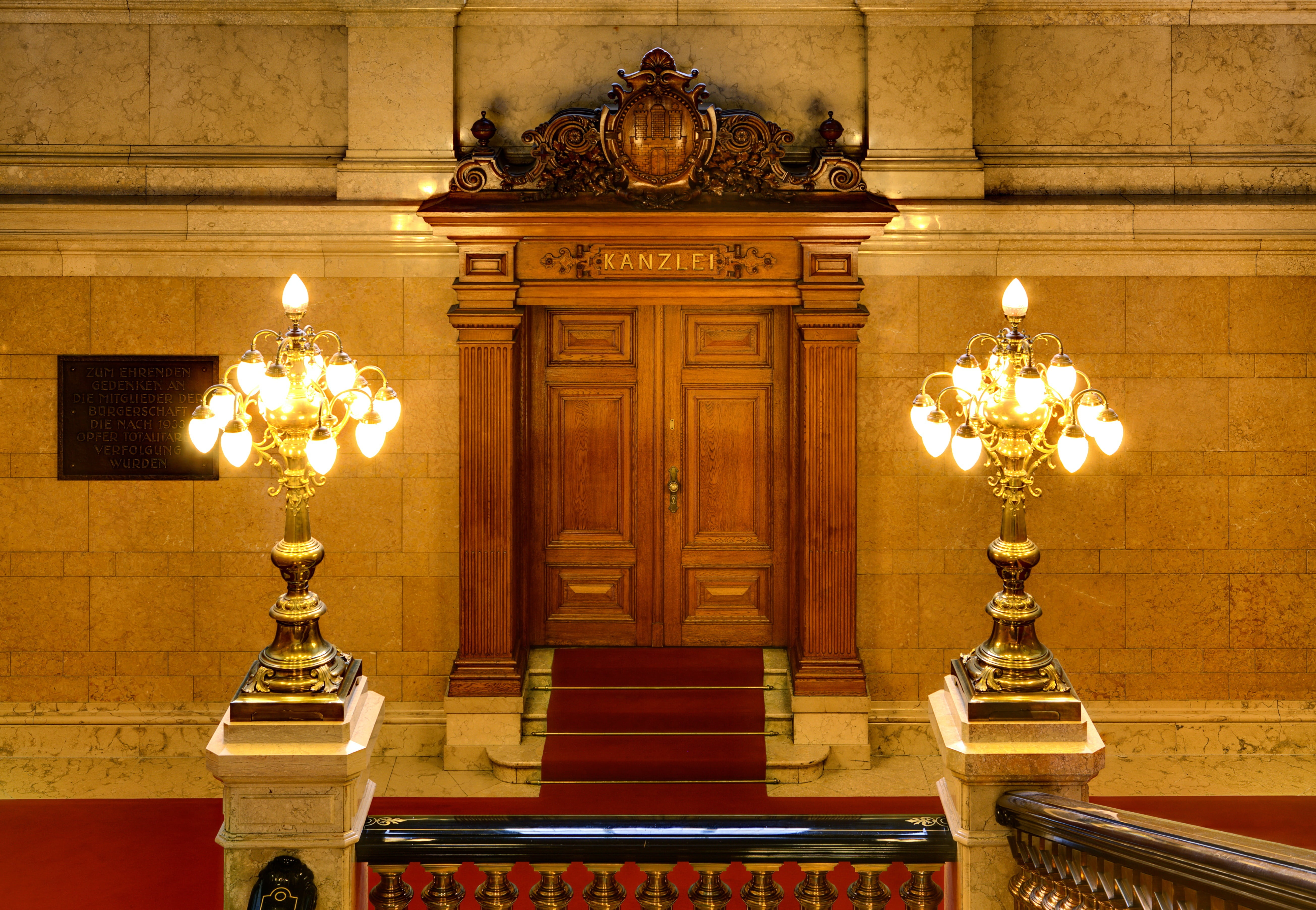 luxury, ornate, illuminated, lights, architecture, inside, retro styled, cities, city, chancellor, mayor, staircase, built structure, history, the past, HD Wallpaper