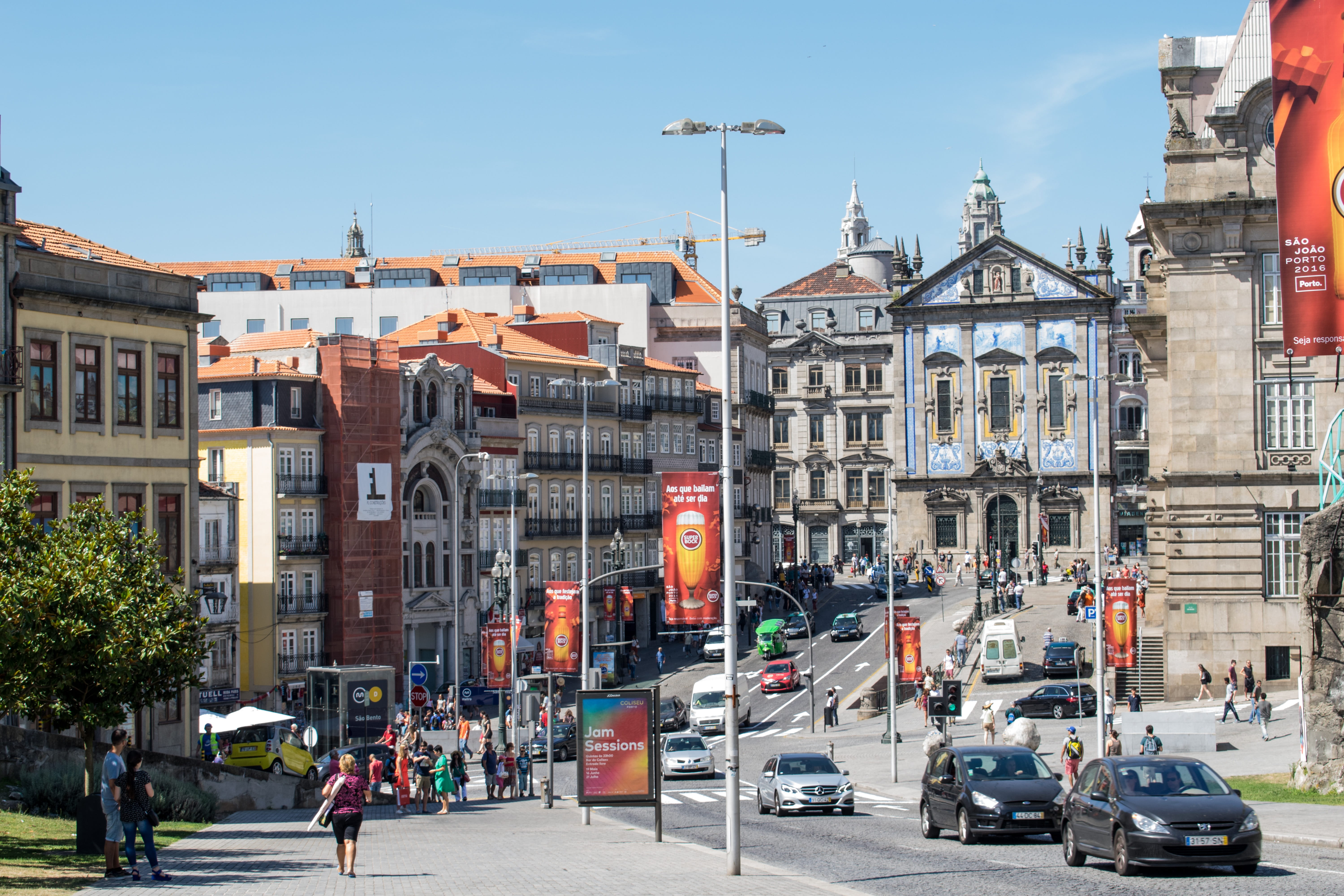 city life, nature, car, rent a car, construction, street, built structure, historic building, Portugal, old, sky, building exterior, transportation, Buildings, HD Wallpaper