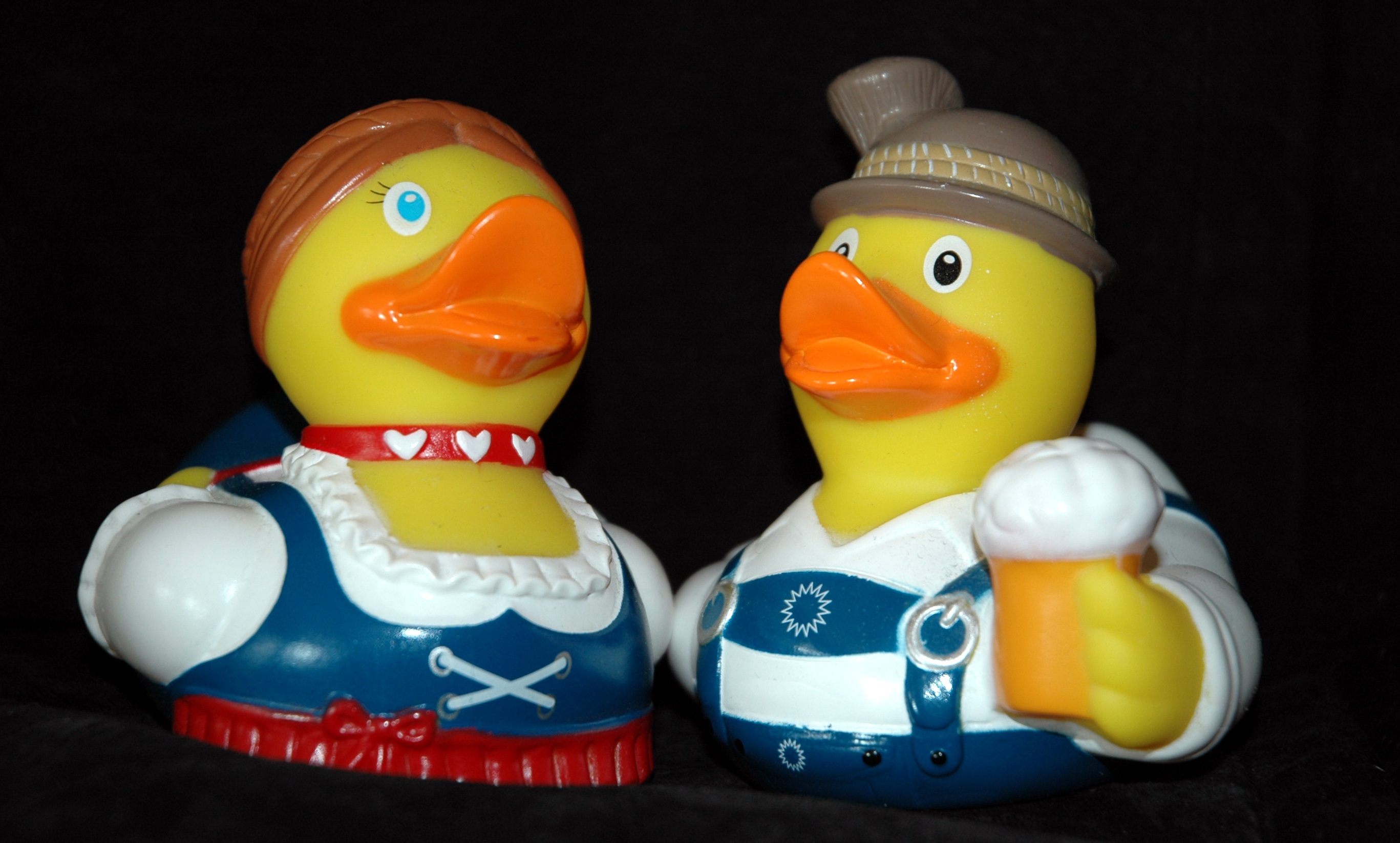representation, studio shot, duck, bath duck, creativity, no people, multi colored, group of objects, 2K, black background, human representation, toy, HD Wallpaper