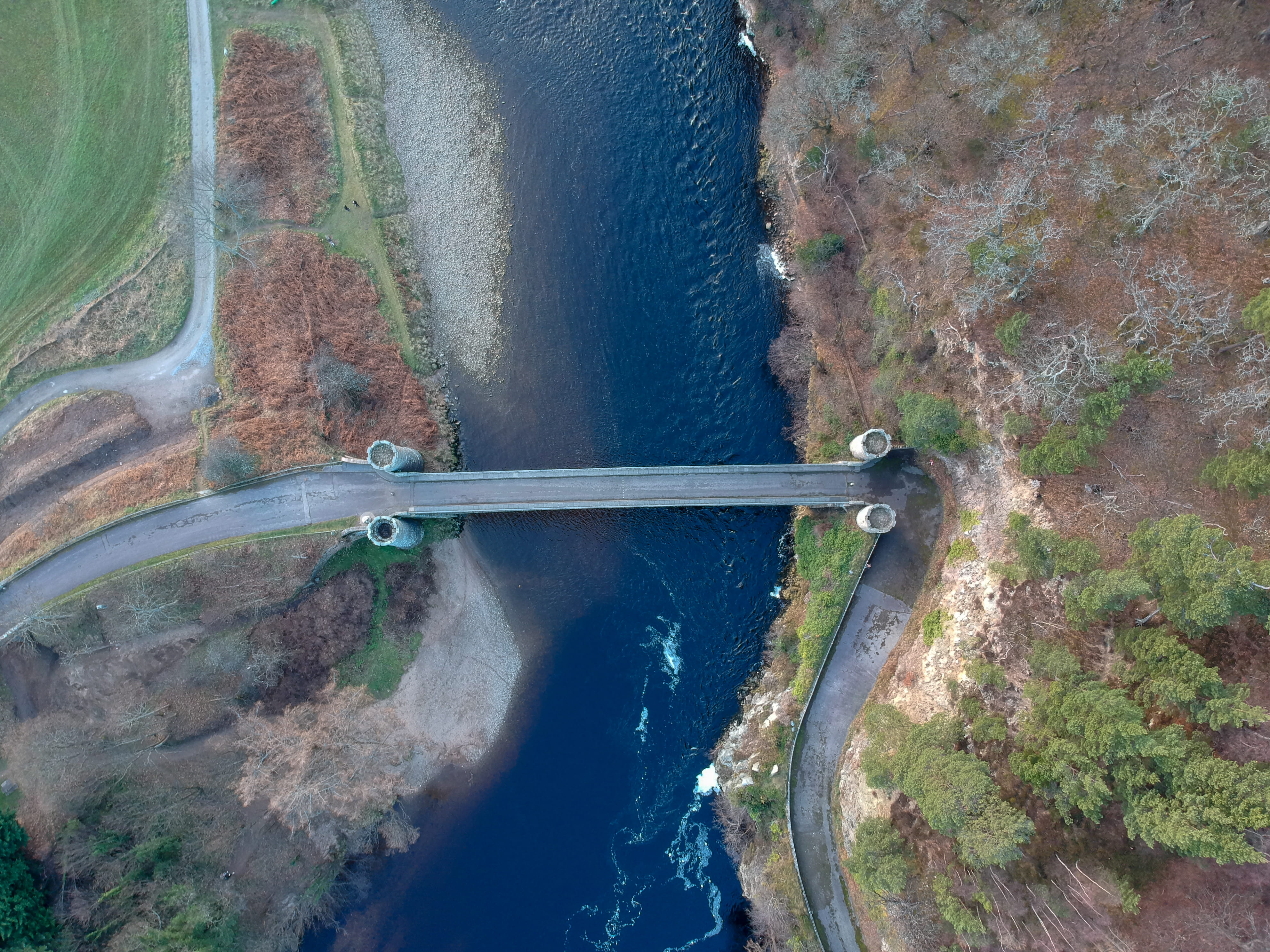 no people, water, united kingdom, aberlour, motion, craigellachie bridge, river, flowing water, nature, architecture, scenics - nature, transportation, HD Wallpaper