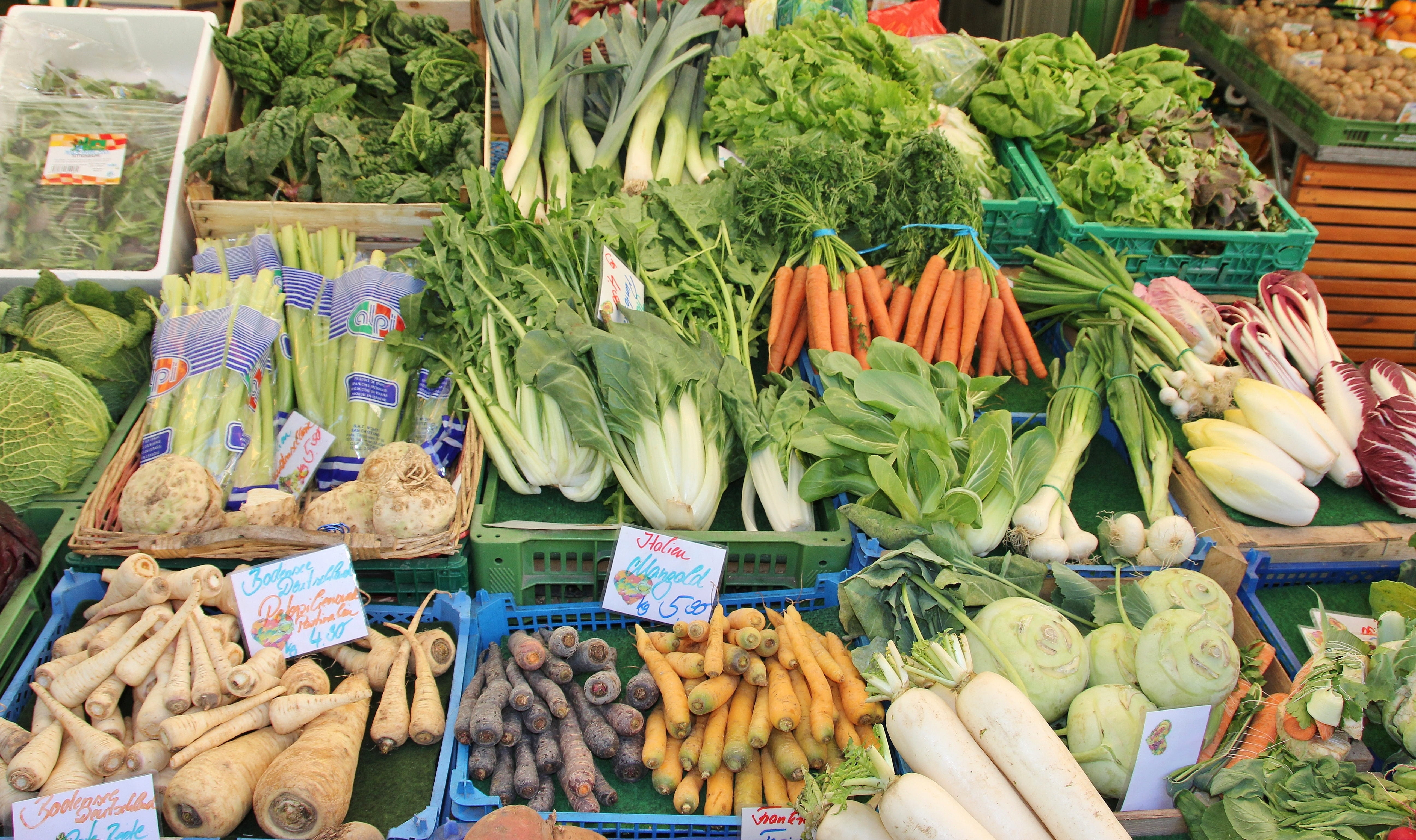 healthy eating, food, kohl, variation, munich, grow, fruits, vegetable, vegetables, viktualienmarkt, market, cabbage, no people, retail display, music, HD Wallpaper