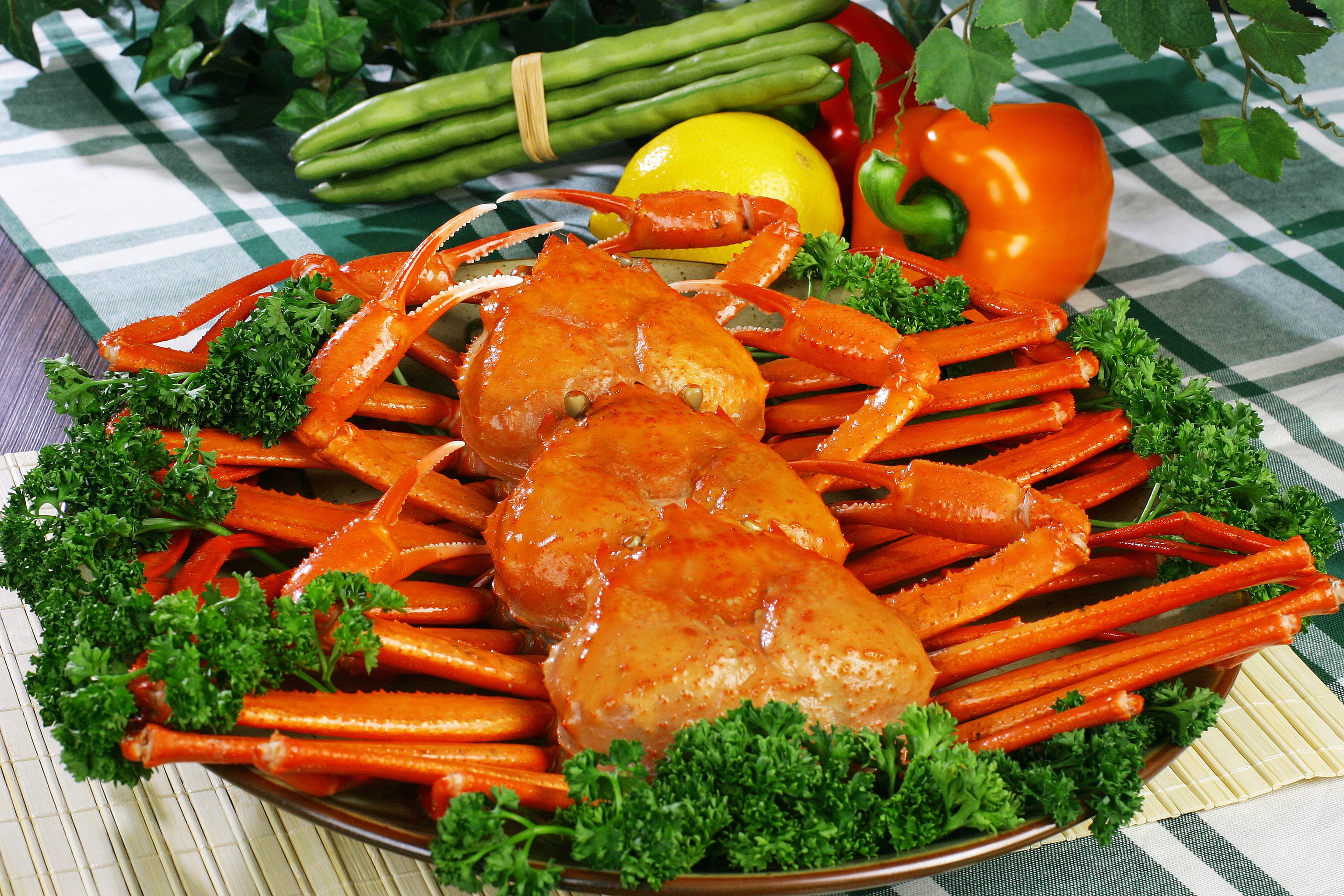 freshness, carrot, seafood, no people, 2K, table, steamed crab, still life, dish, food and drink, tray, root vegetable, fry, fruit, stir, broccoli, usually the eugene, HD Wallpaper