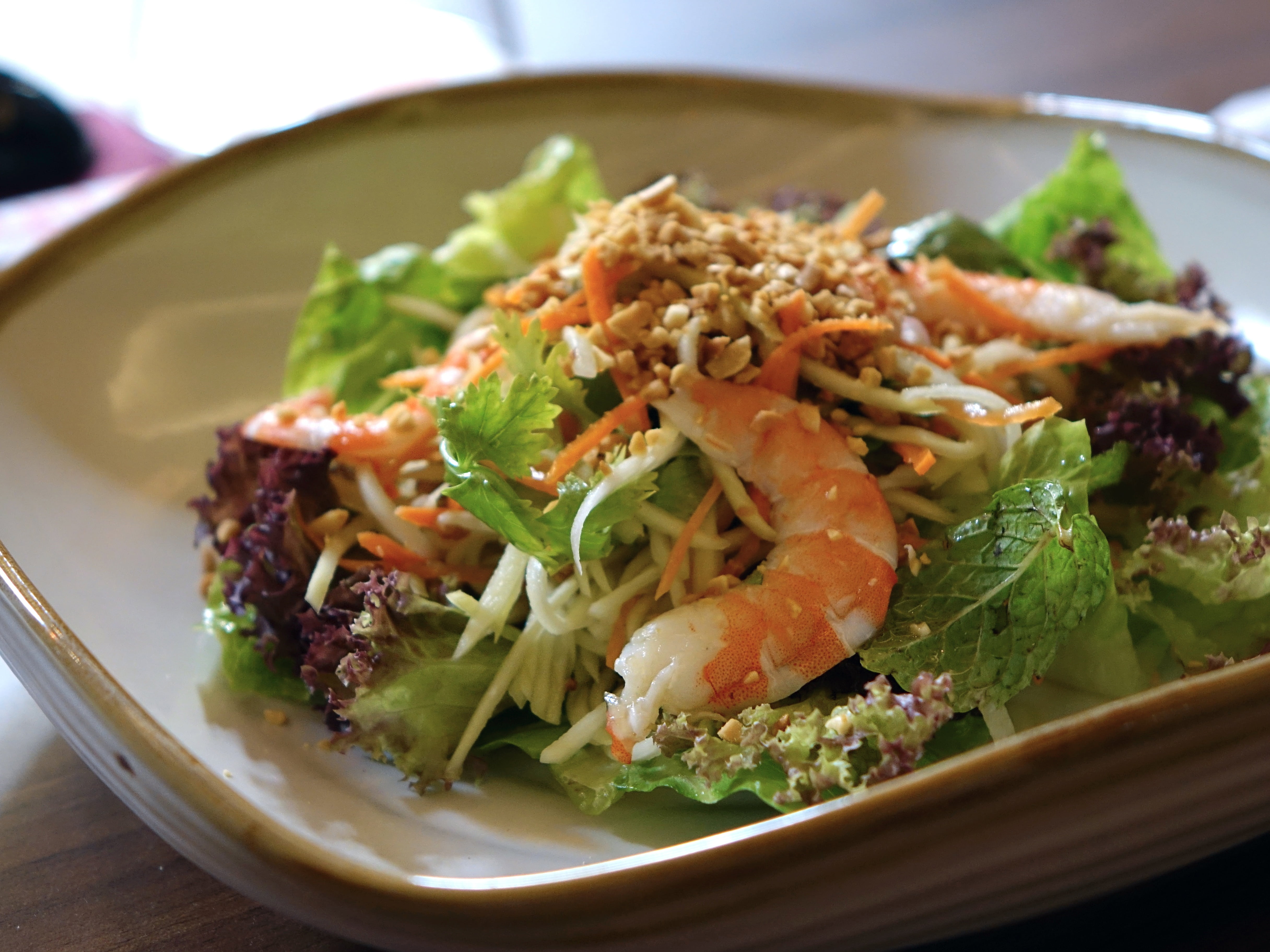 green, asian food, healthy, freshness, food, shrimp, stir, salad, indoors, dish, no people, ready-to-eat, serving size, garnish, close-up, vegetable, vegetables, HD Wallpaper