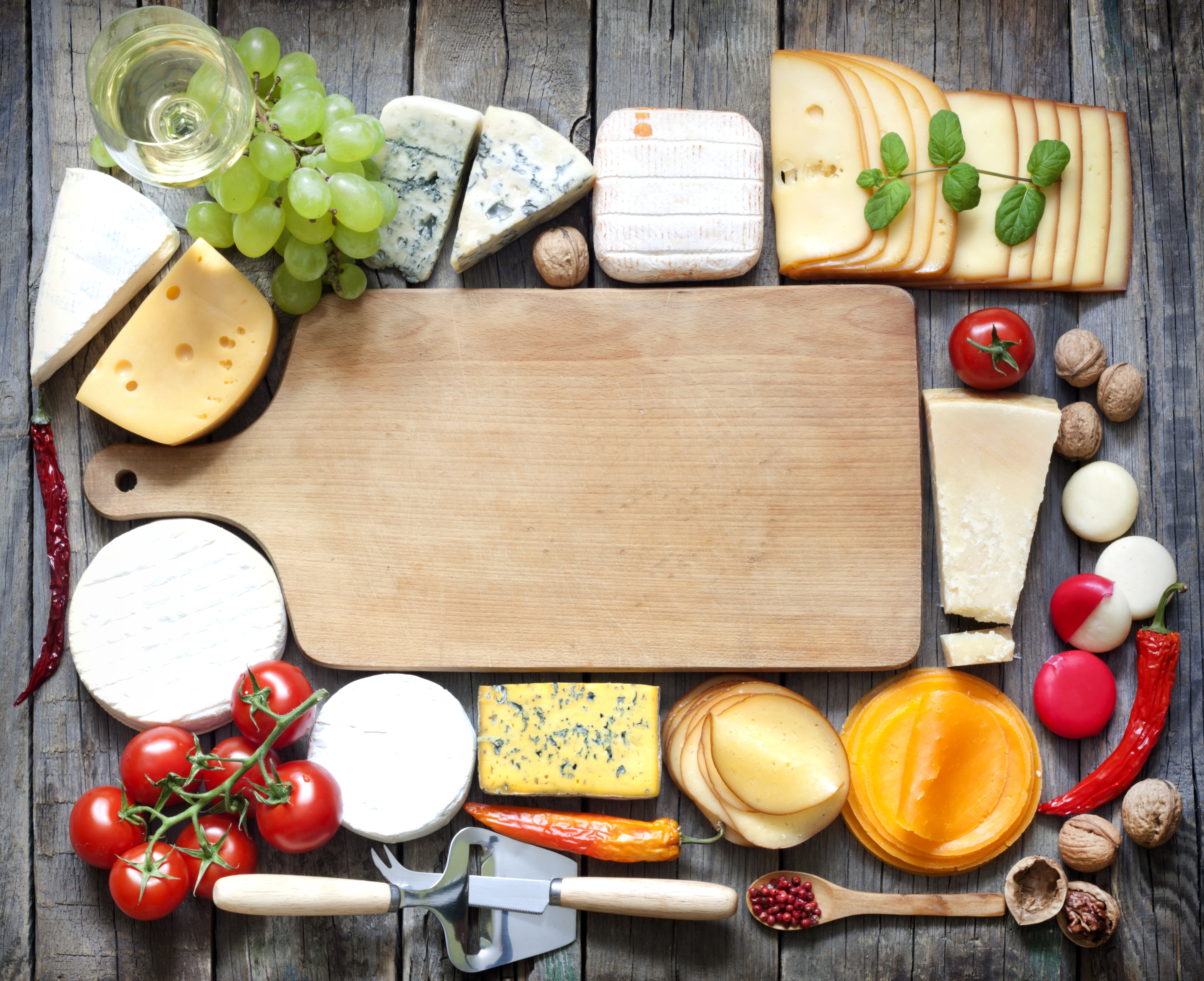spice, bread, gourmet, parmesan Cheese, herb, copy Space, cooking, fruit, food and drink, food, assorted, preparation, color, wine, Board, 5K, cheese, HD Wallpaper
