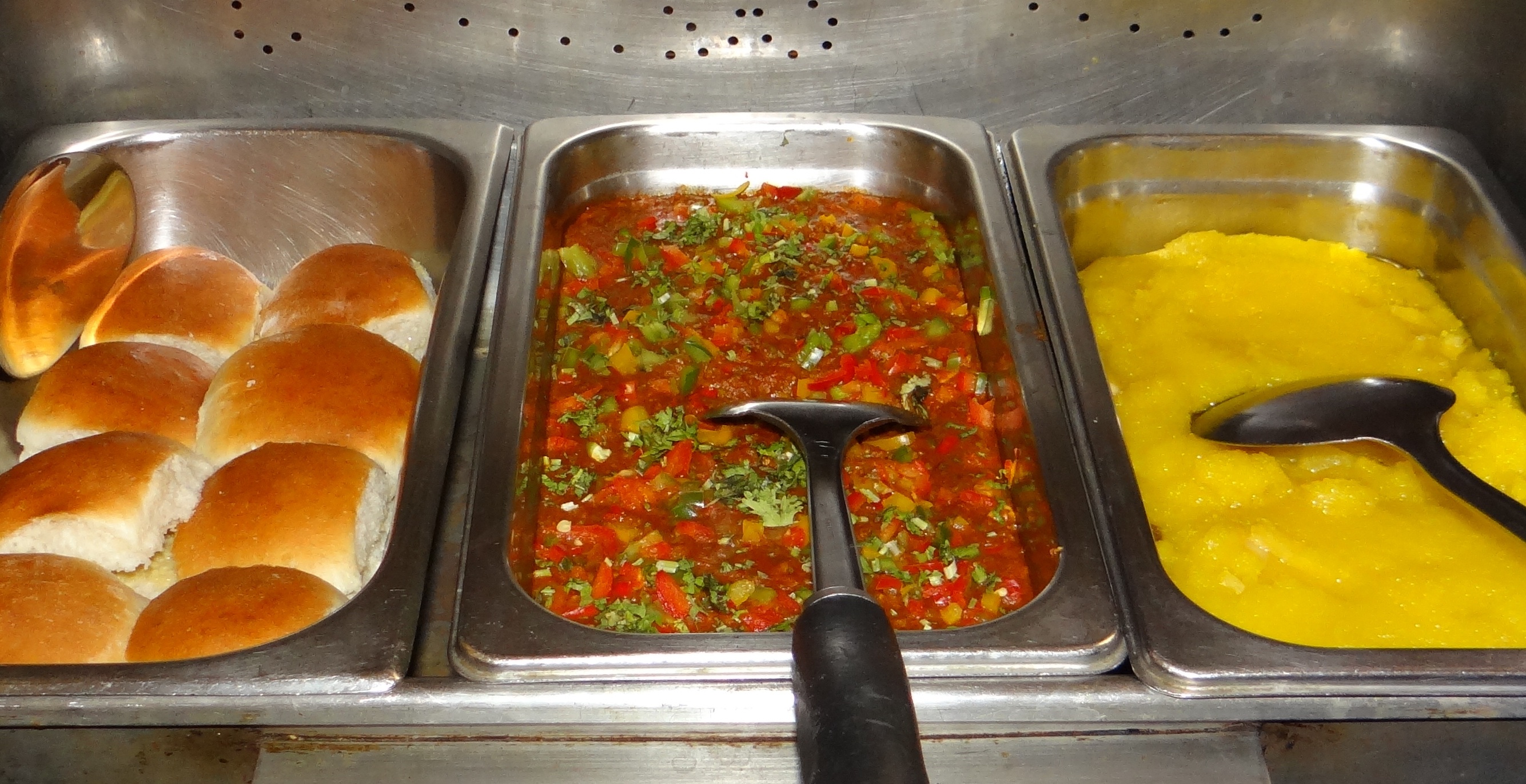 2K, india, baking sheet, no people, halva, healthy eating, tray, pav-bhaji, yellow, still life, food, freshness, ready-to-eat, close-up, masala pav, breakfast, HD Wallpaper