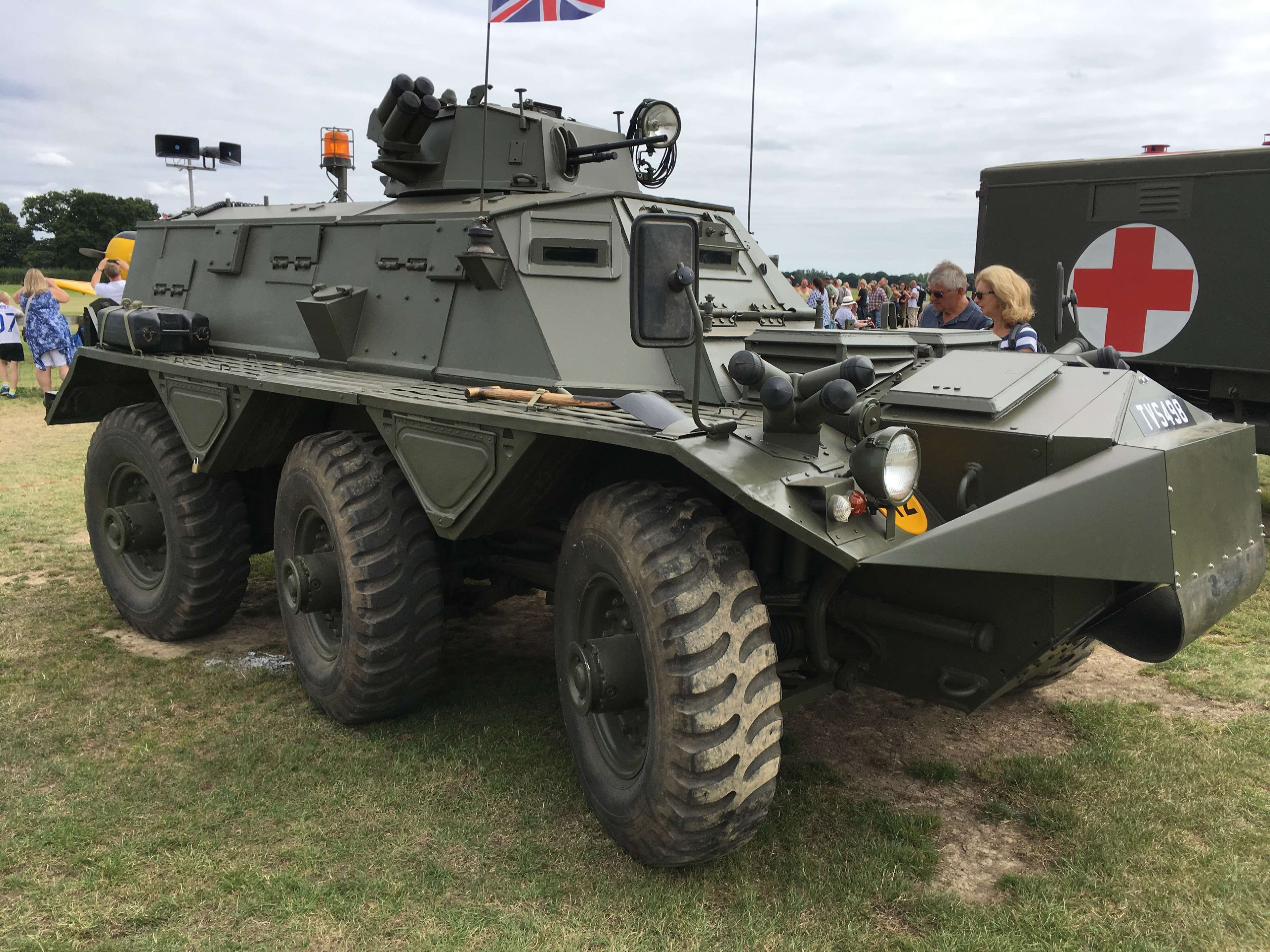 transportation, nature, land, no people, land vehicle, armed forces, conflict, government, field, gun, weapon, cloud - sky, saracen, 4K, armoured, army, HD Wallpaper