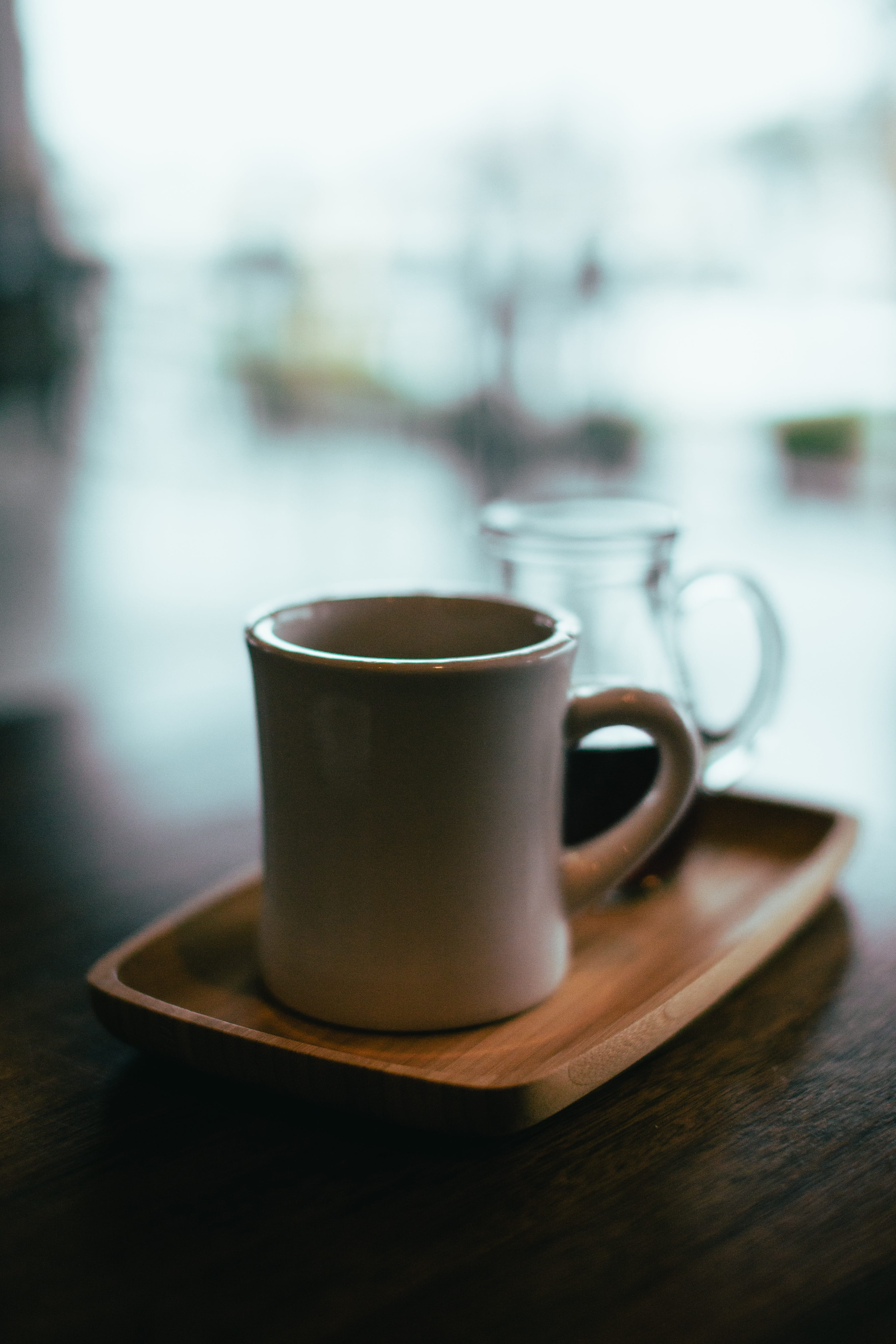 non-alcoholic beverage, shallow, coffee Cup, cup, drink, ceramic, coffee - Drink, freshness, espresso, photography, close-up, saucer, focus on foreground, Phone HD Wallpaper