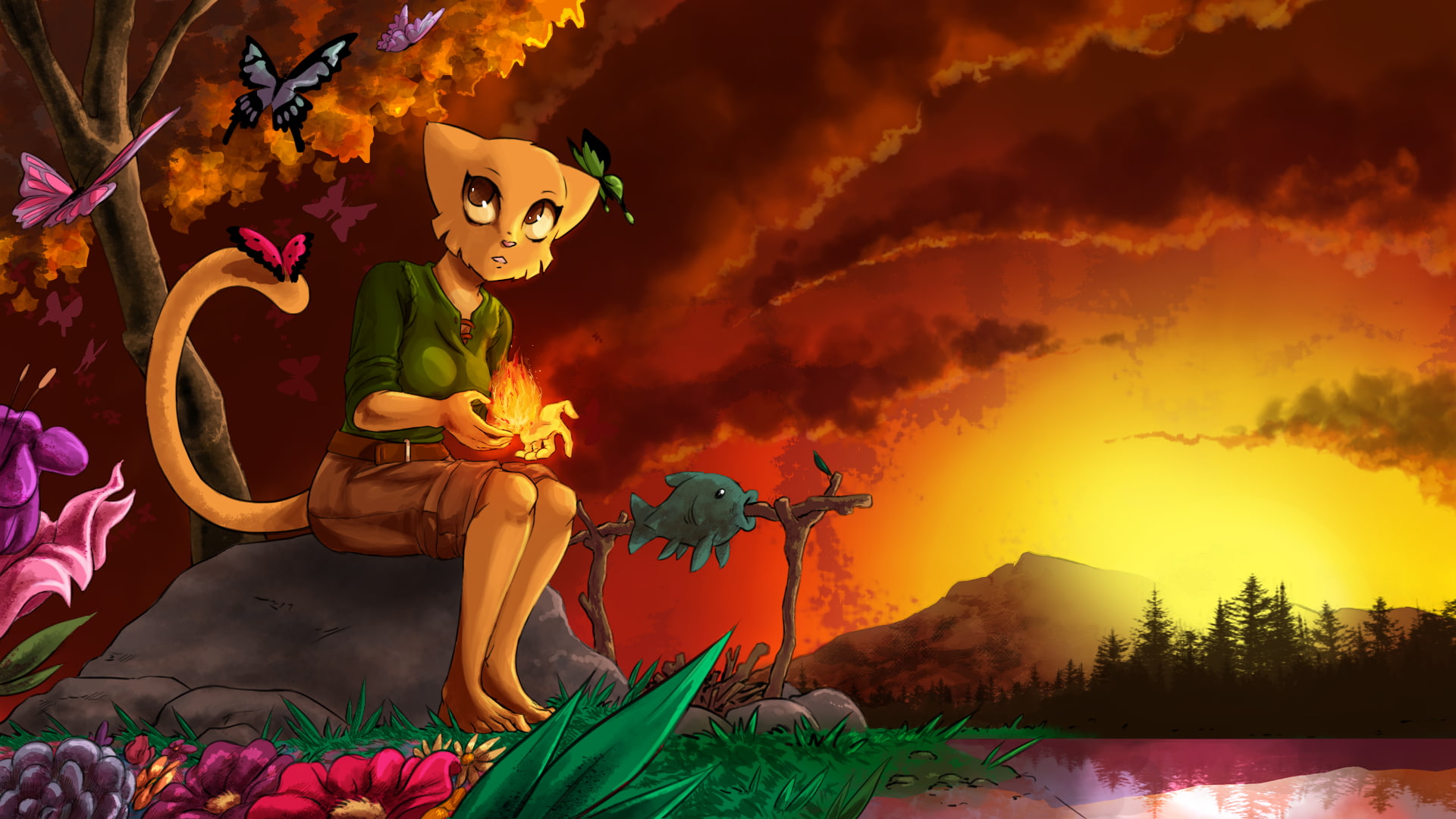 Khajiit, Prequel, Anthro, 1080P, Furry, HD Wallpaper