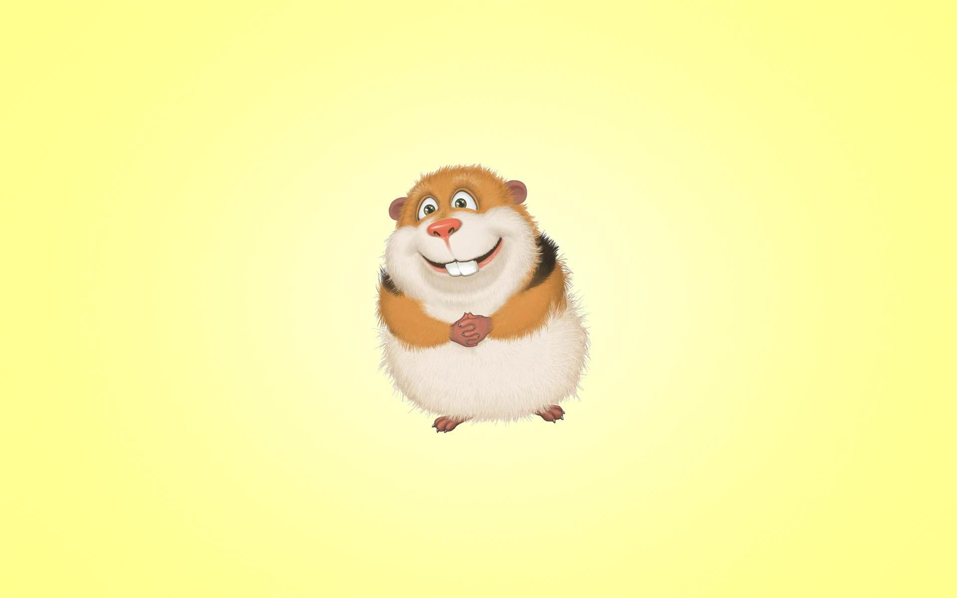 cartoon, hamster, fun, rodent, 1080P, guinea pig, mouse, art, pig, character, guinea, HD Wallpaper