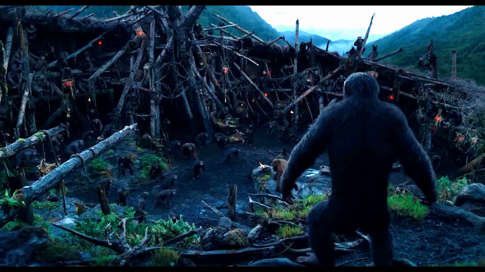 planet, adventure, dawn, dawn of the apes, 1080P, action, apes, monkey, drama, sci fi, HD Wallpaper