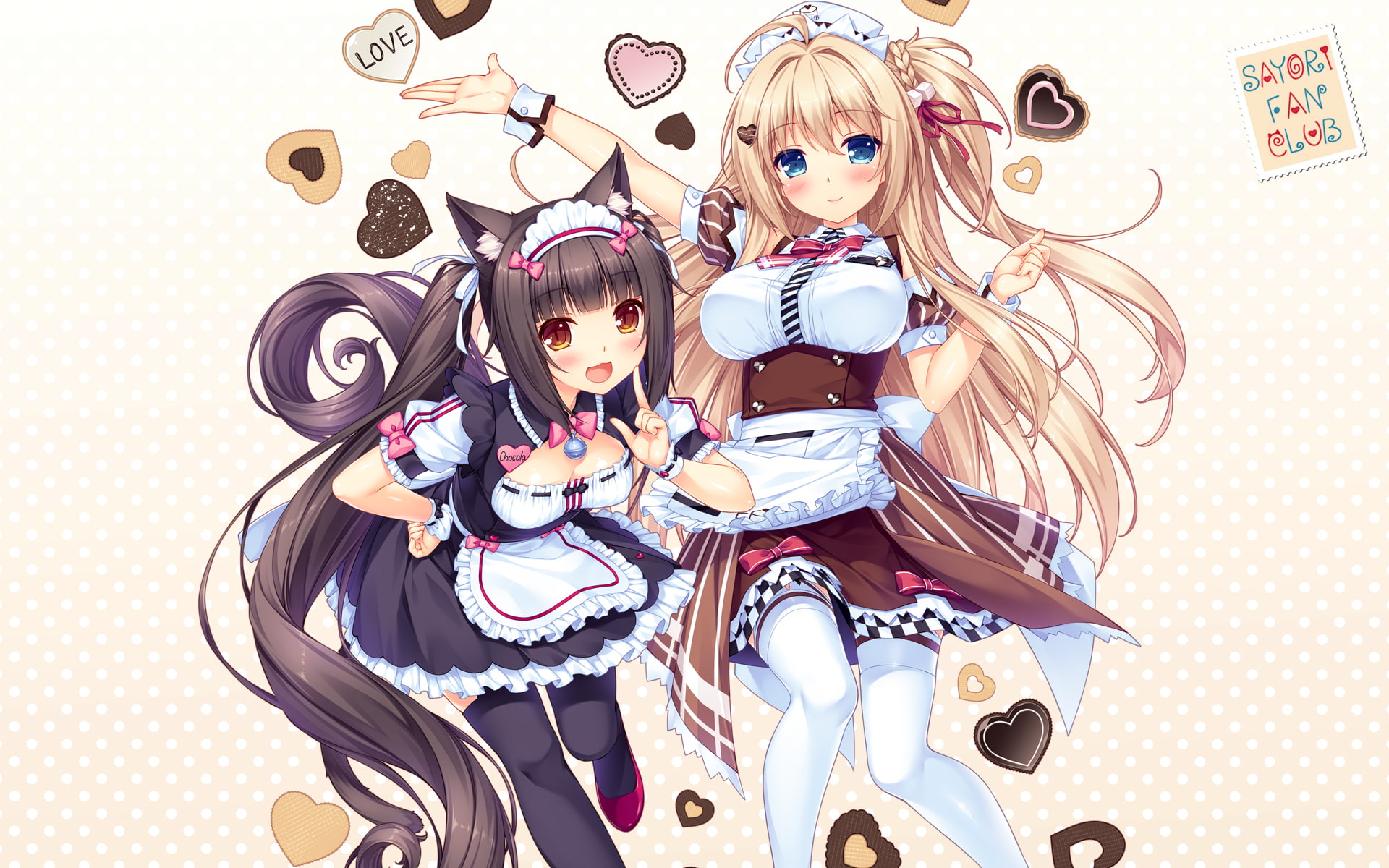 Nekopara, Anime, Maple (Nekopara), 1080P, Chocola (Nekopara), HD Wallpaper