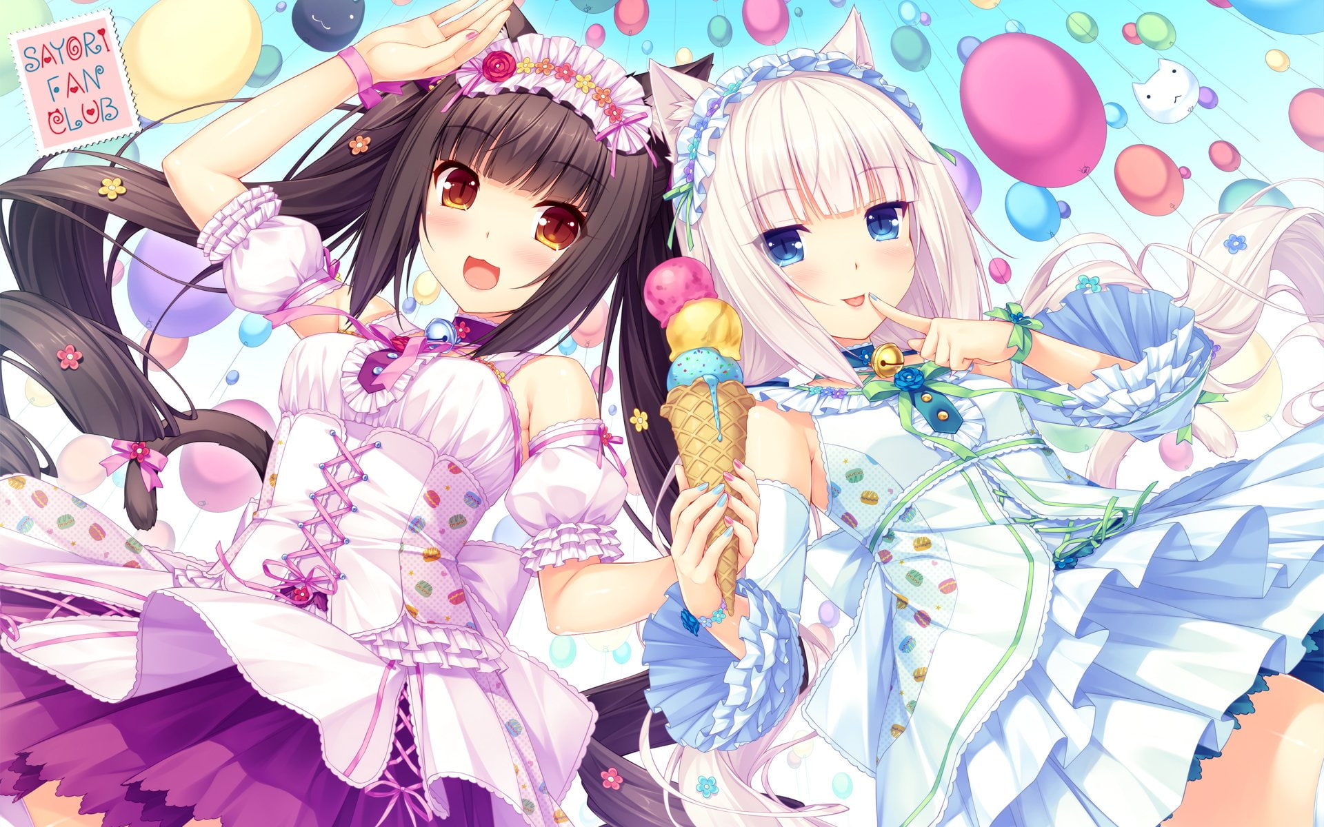 Anime, Vanilla (Nekopara), Chocola (Nekopara), Nekopara, 1080P, HD Wallpaper