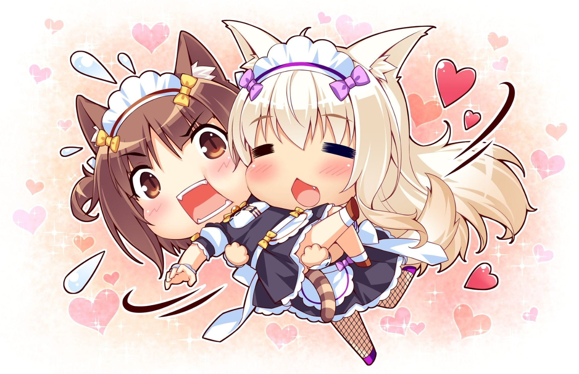 1080P, Vanilla (Nekopara), Anime, Nekopara, Coconut (Nekopara), HD Wallpaper
