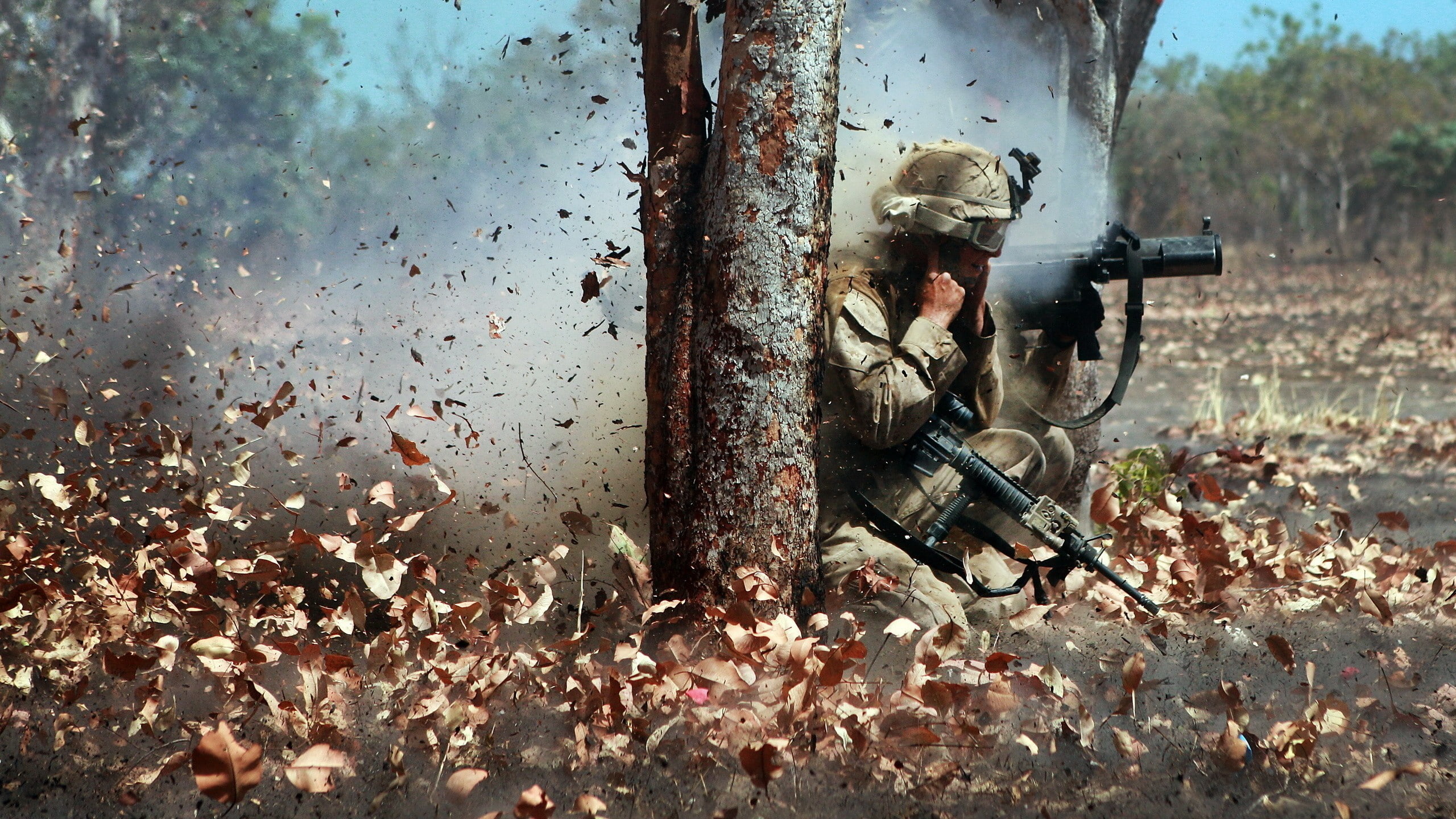 USMC, military, soldier, USA, 2K, HD Wallpaper