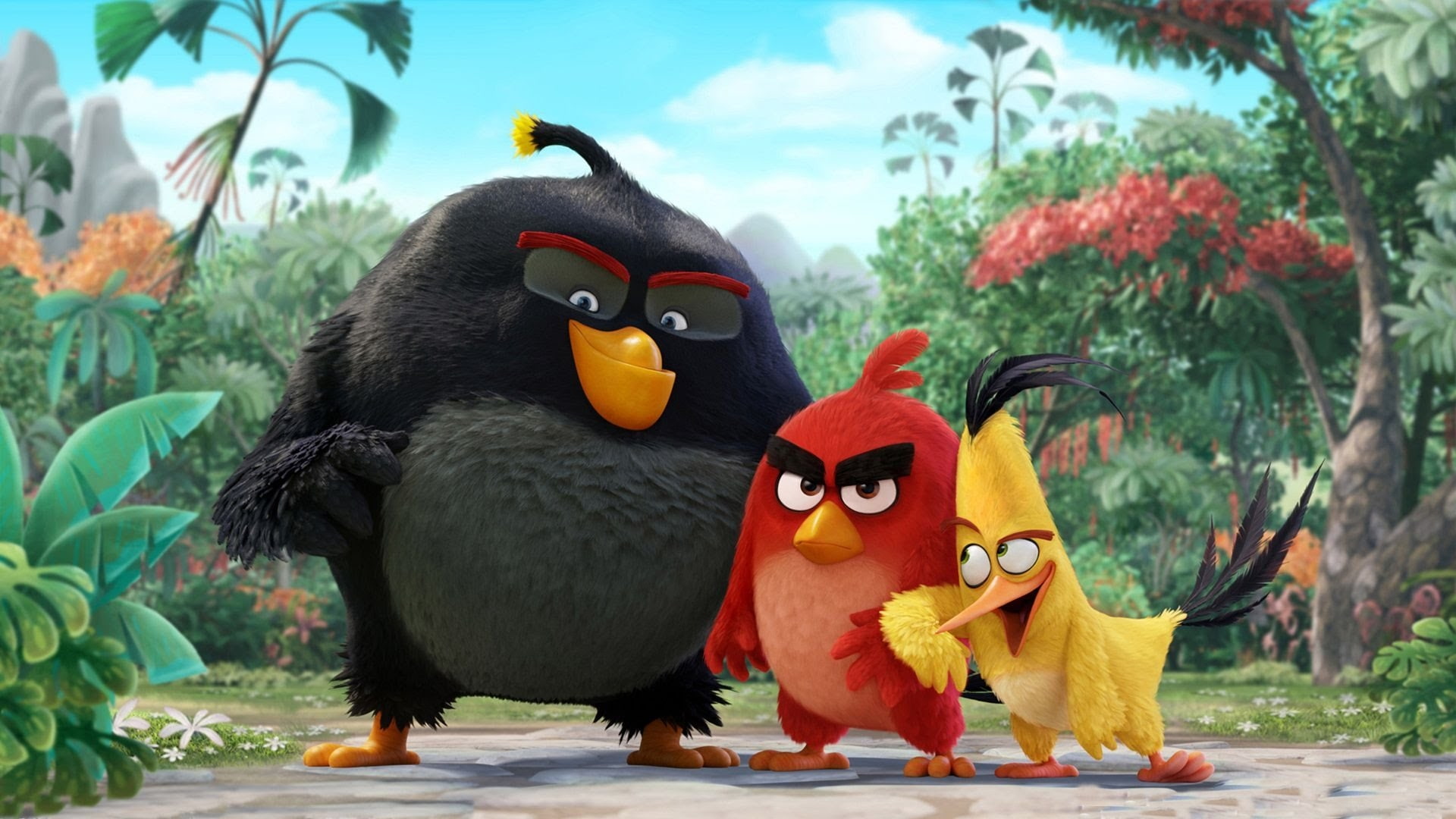 tree, animal wildlife, focus on foreground, beauty in nature, 1080P, angry birds the movie, no people, bird, Movies, representation, animal themes, plant, HD Wallpaper