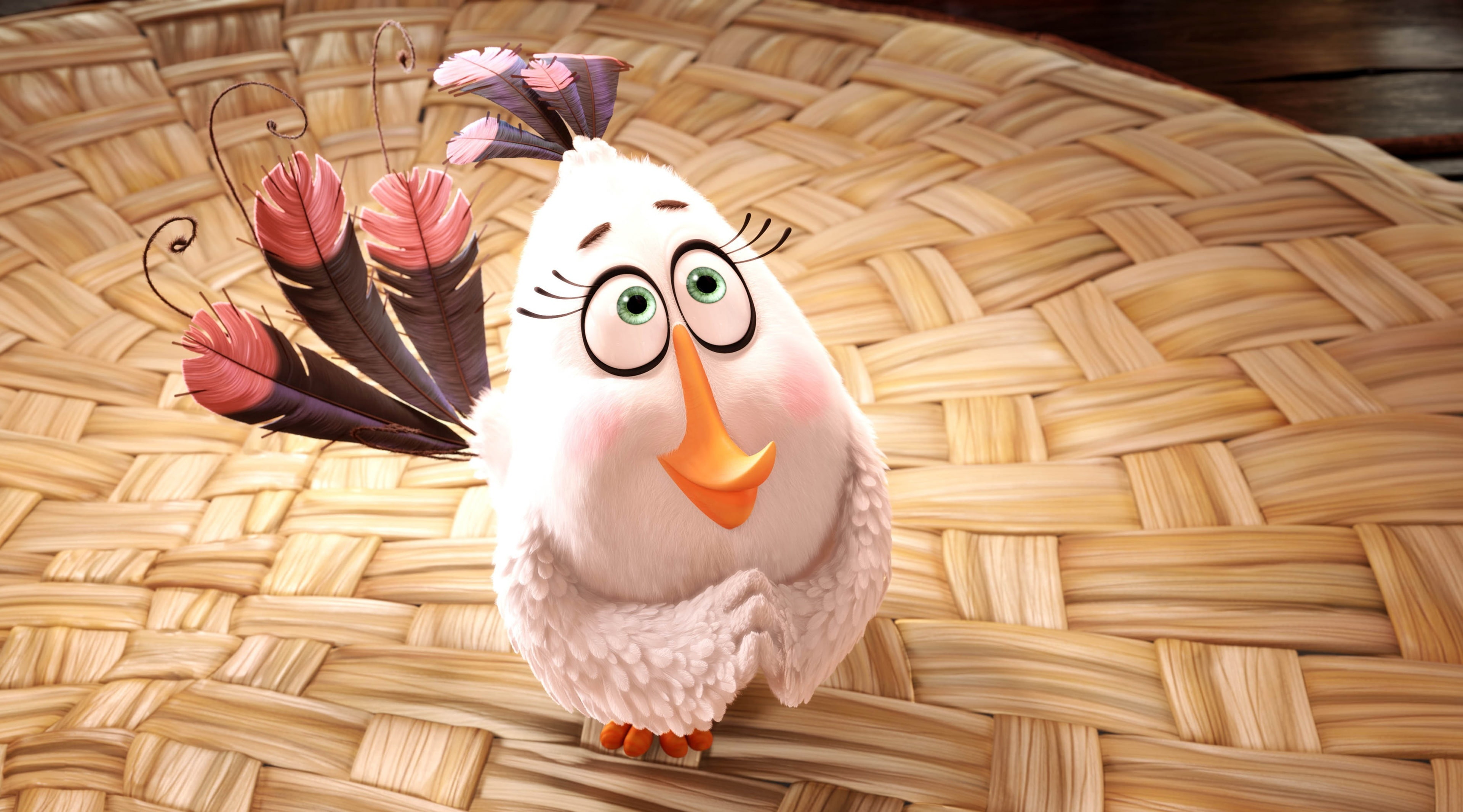 creativity, AngryBirdsMovie, white, still life, basket, art and craft, wicker, wood - material, movie, birds, angry, chicken, container, no people, pattern, HD Wallpaper