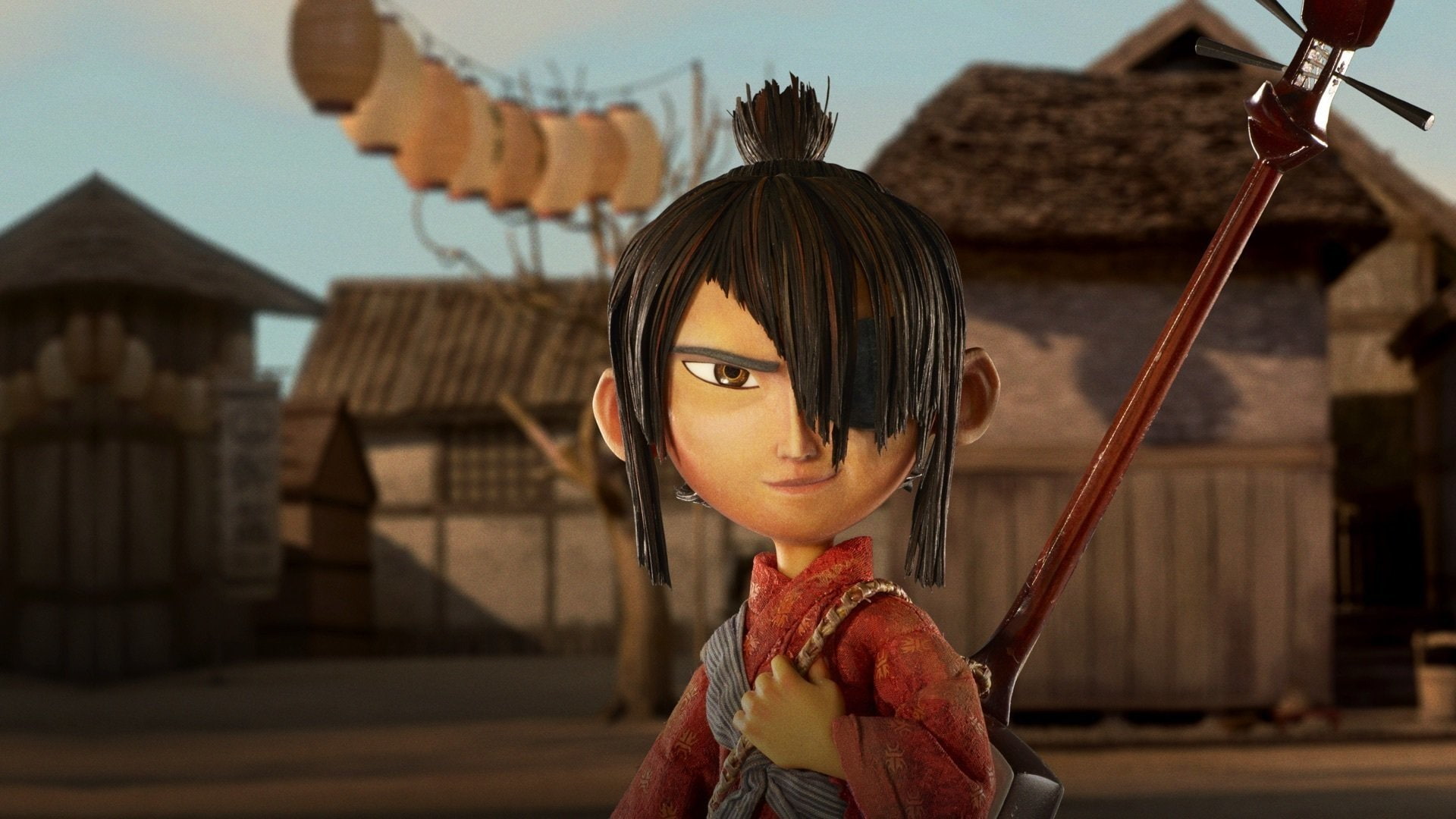 portrait, contemplation, architecture, one person, offspring, front view, waist up, innocence, looking, focus on foreground, Kubo And The Two Strings, headshot, HD Wallpaper