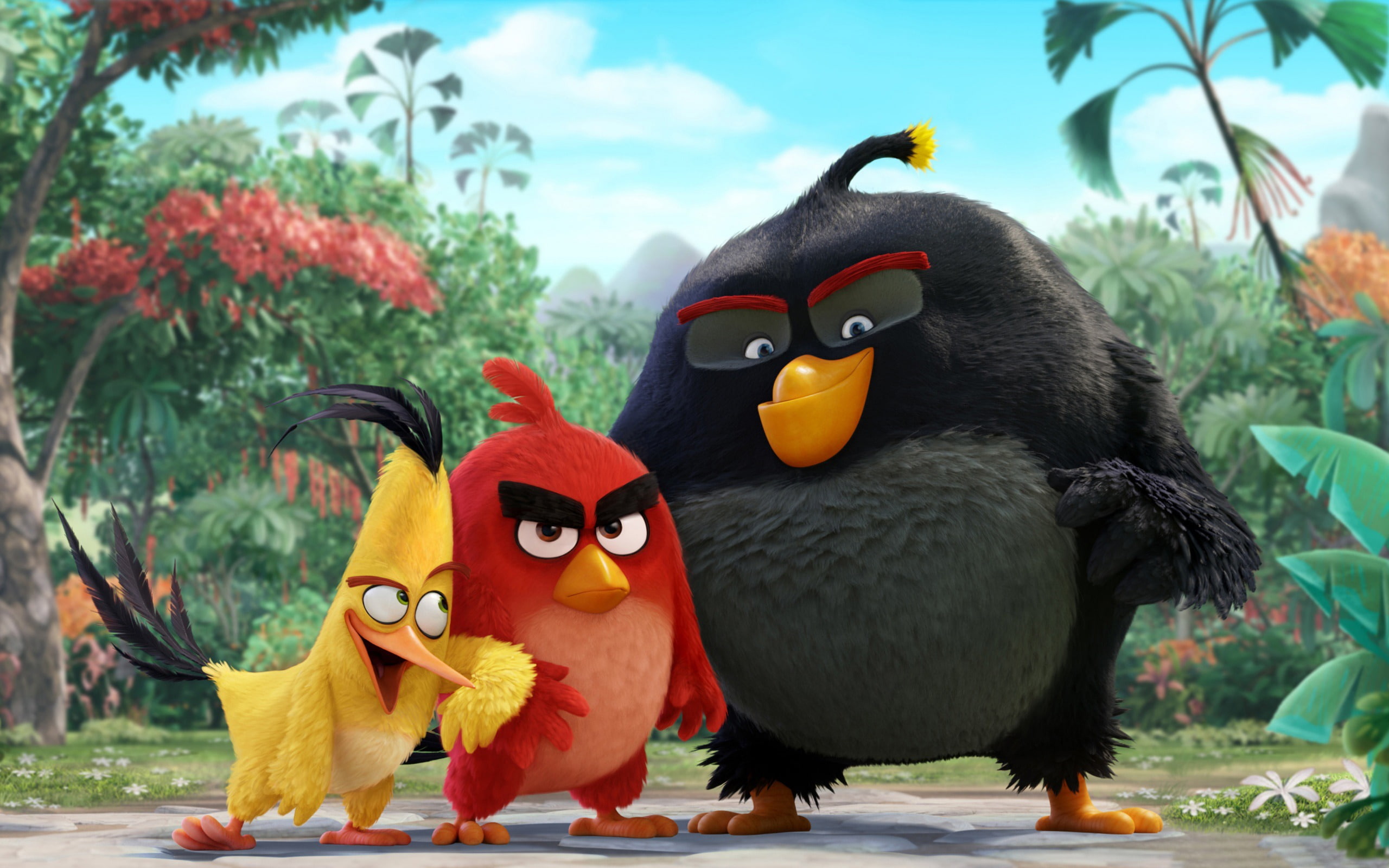 animals in the wild, birds, day, plant, outdoors, close-up, focus on foreground, 2K, animal themes, monkey, animal, angry, toy, art and craft, digital, HD Wallpaper