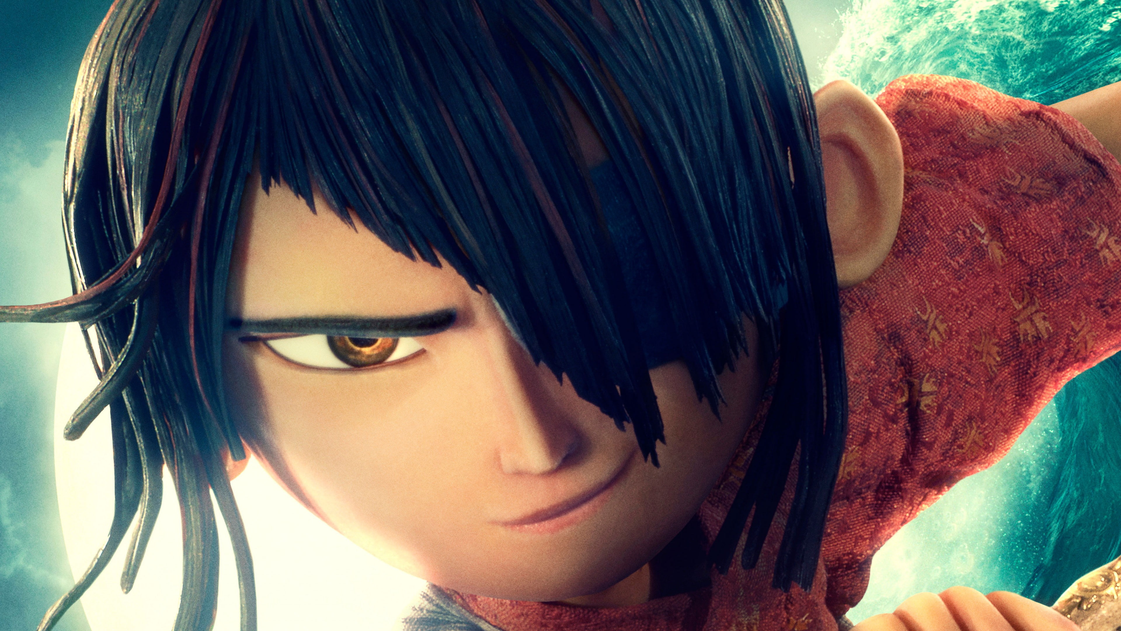 red, black, digital, wearing, top, haired, Kubo and the Two Strings, character, 4K, Best Animation Movies of 2016, HD Wallpaper