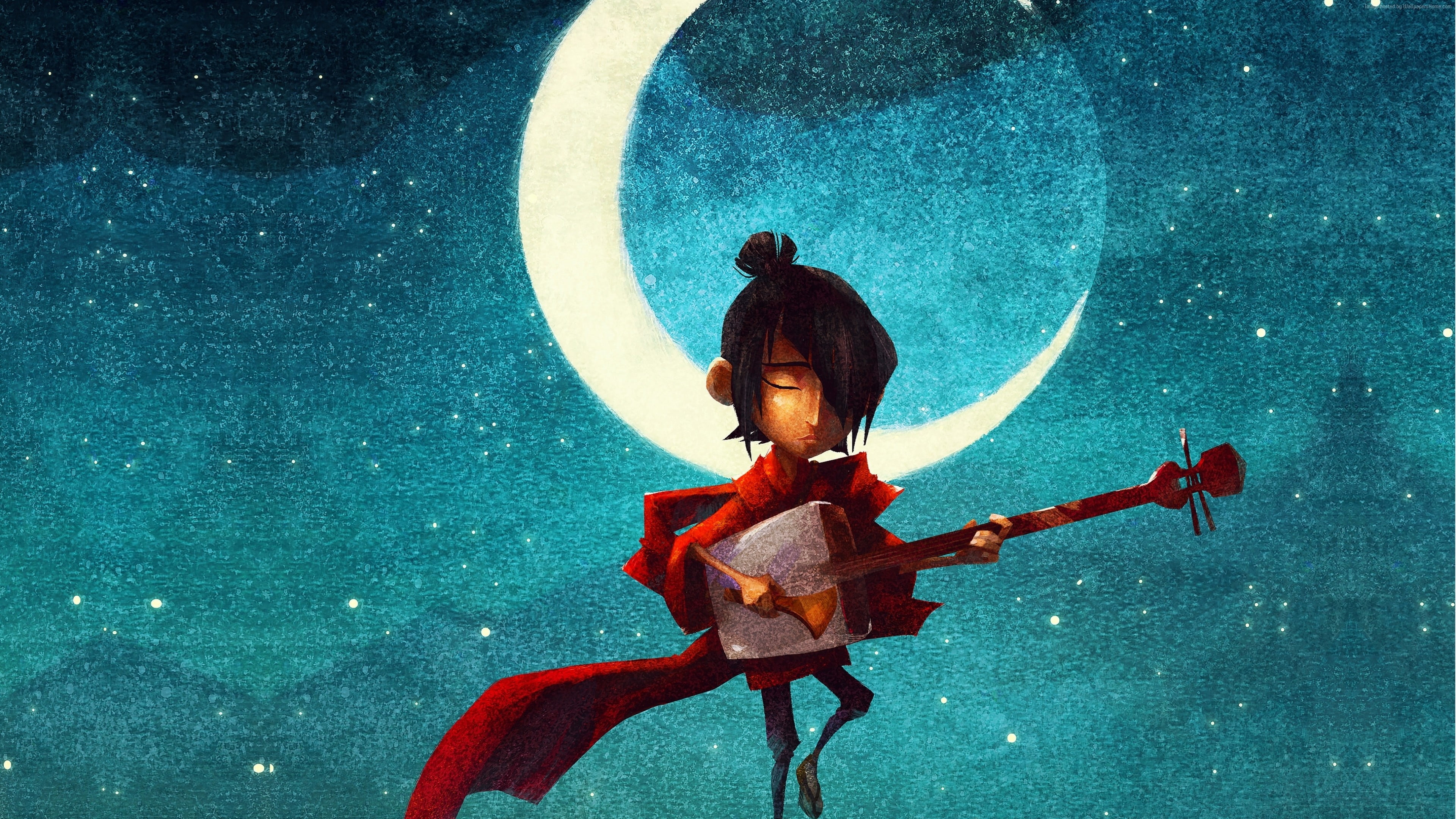 2016 movies, water, close-up, performance, art and craft, figurine, night, human representation, nature, star - space, kubo and the two strings, male likeness, HD Wallpaper