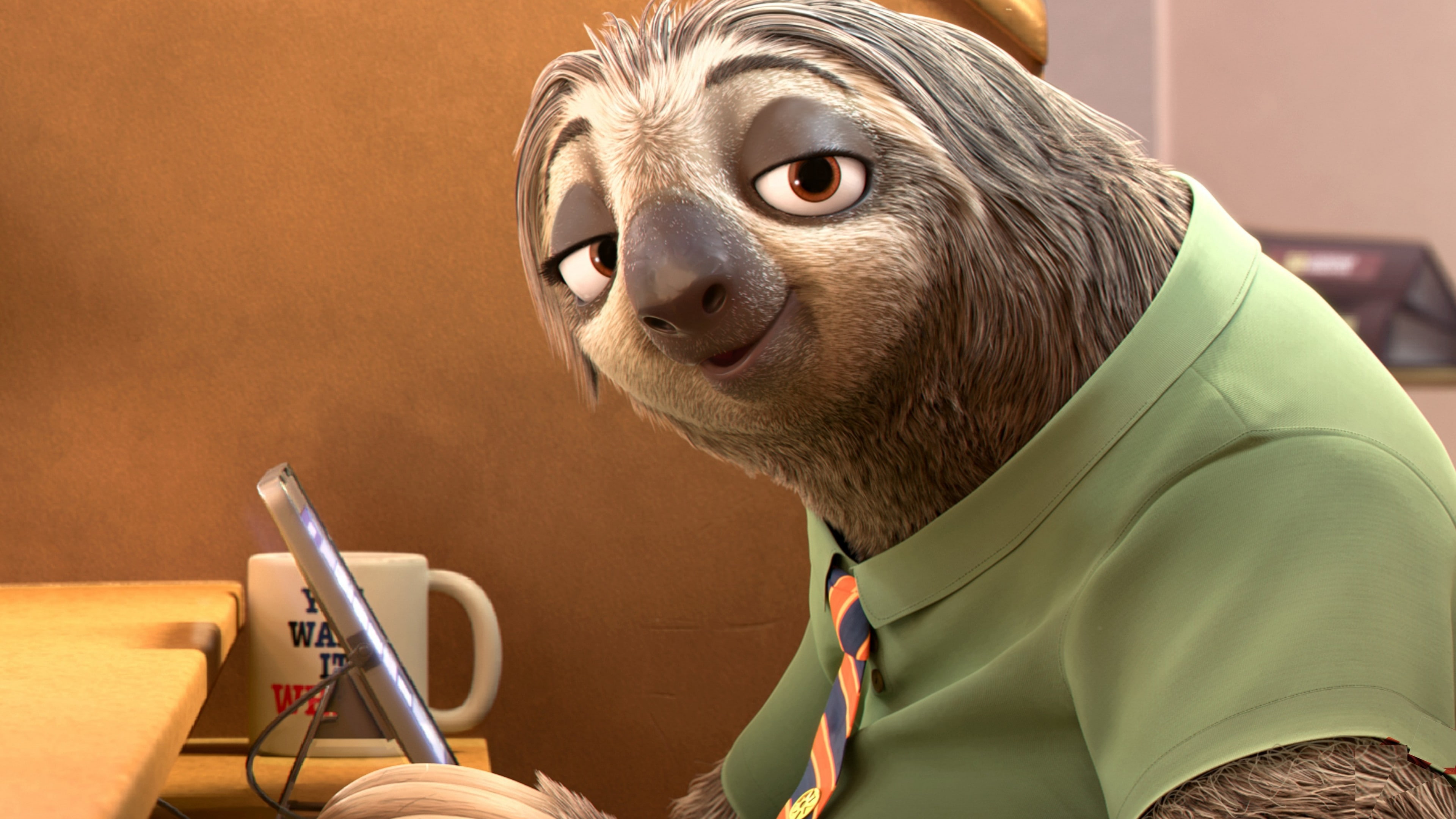 sloth, cartoon, Zootopia, 4K, Best Animation Movies of 2016, HD Wallpaper