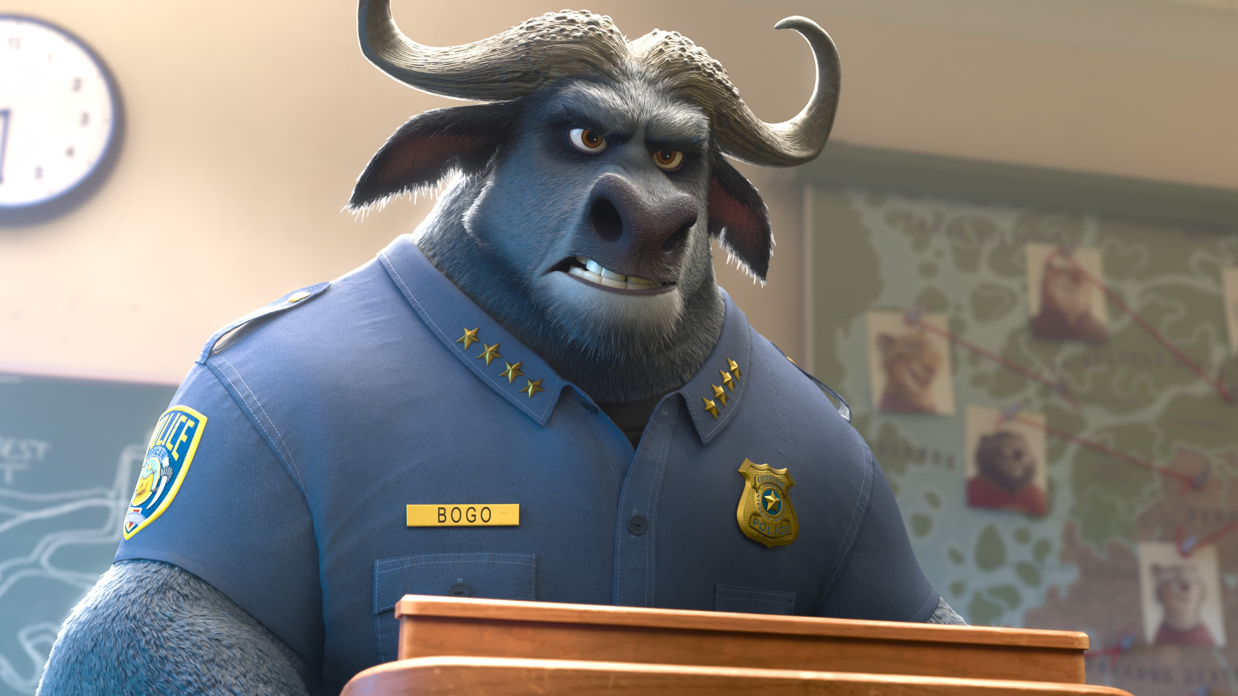 Zootopia, cartoon, buffalo bogo, 5K, Best Animation Movies of 2016, HD Wallpaper
