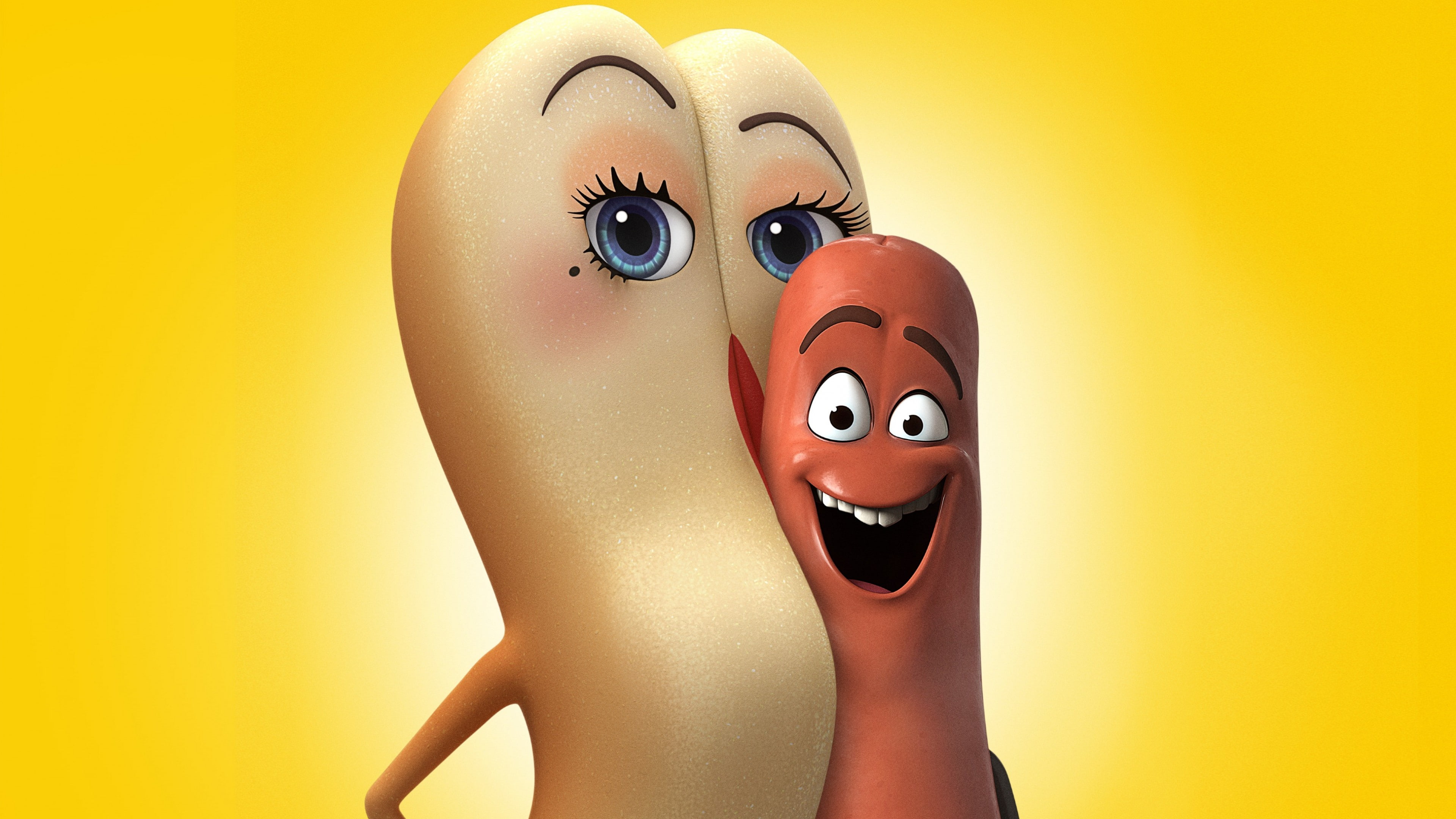 Sausage Party, 4K, smile, best animation movies of 2016, sausage, party, HD Wallpaper