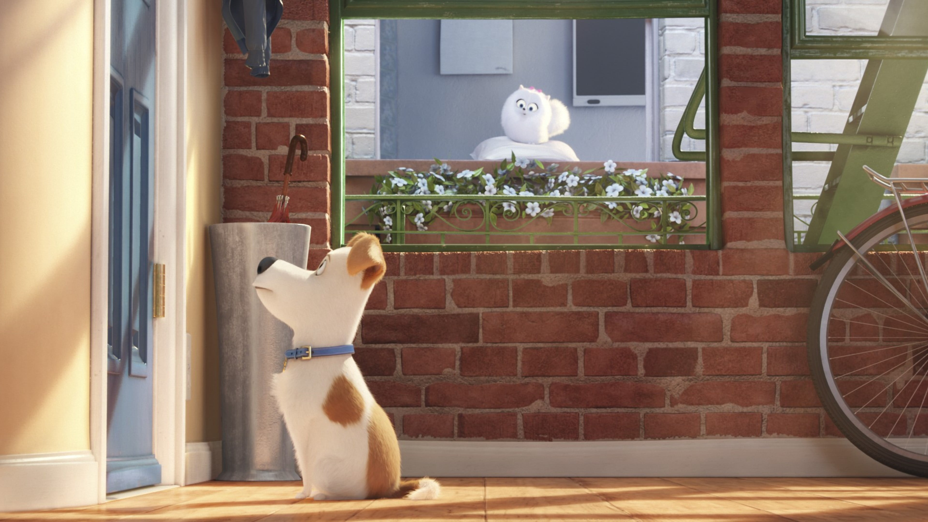 day, mammal, window, built structure, cartoons, animated movies, representation, wall, sculpture, human representation, movies, art and craft, brick wall, HD Wallpaper