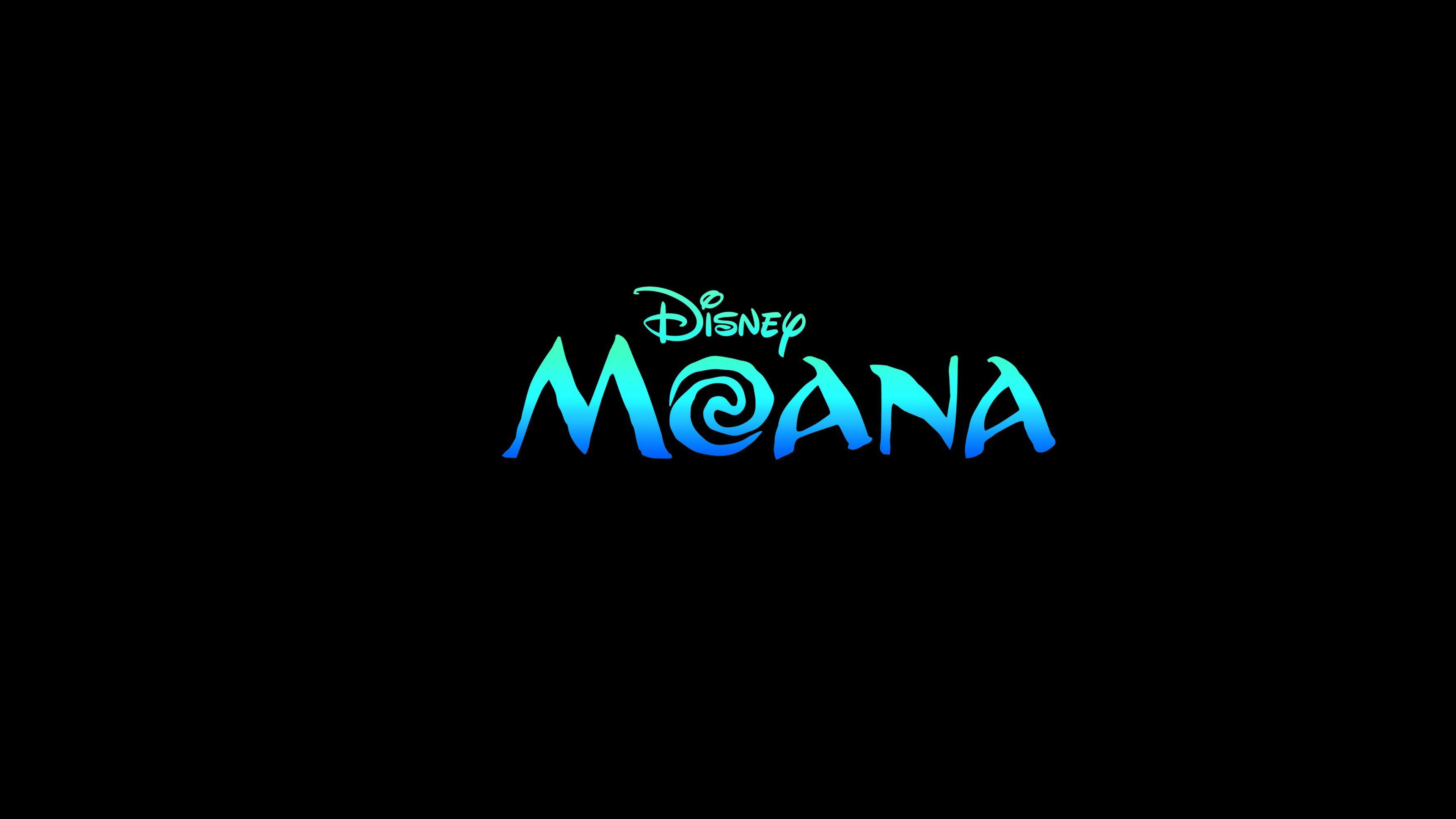 logo, multi colored, global communications, creativity, blue, 2016 movies, black background, text, 4k, information, movies, technology, indoors, moana, HD Wallpaper