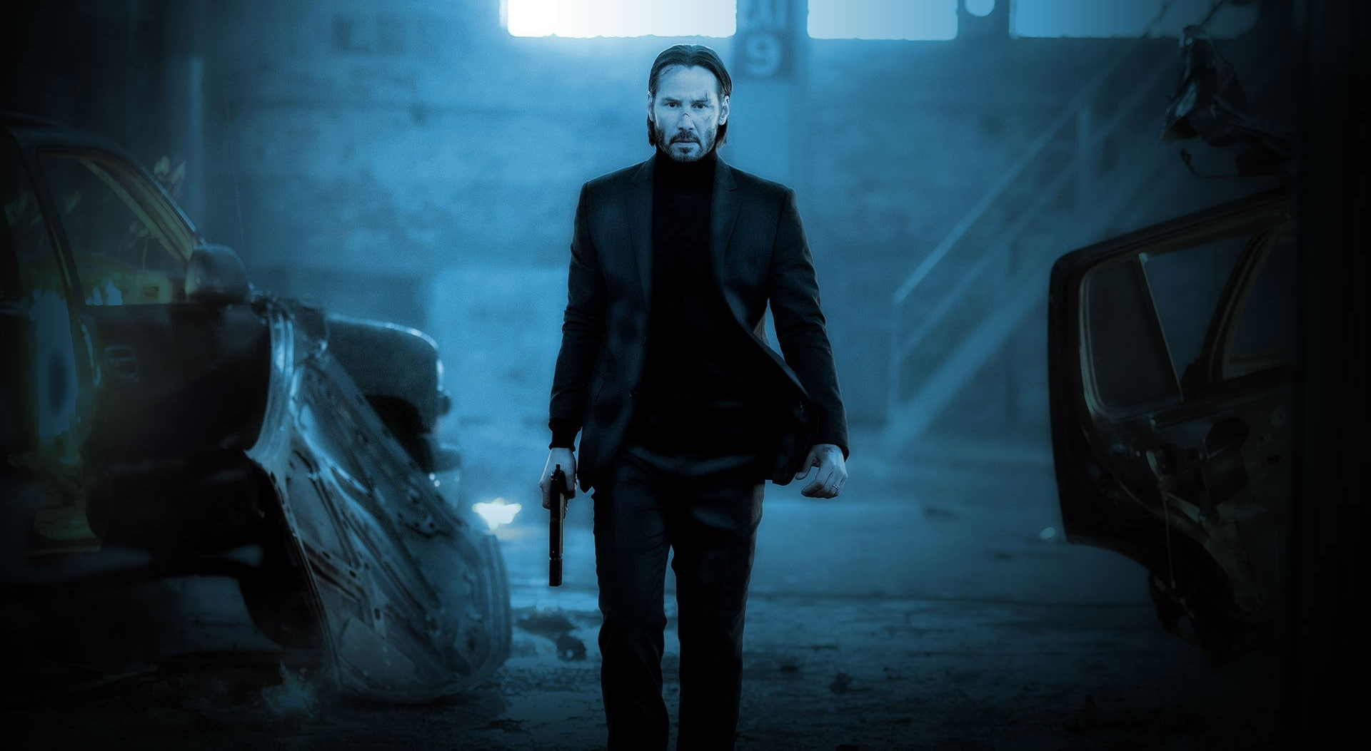 wick, night, john, contemplation, still, full length, one person, well-dressed, Other Movies, dark, standing, 1080P, indoors, transportation, horror, spooky, HD Wallpaper