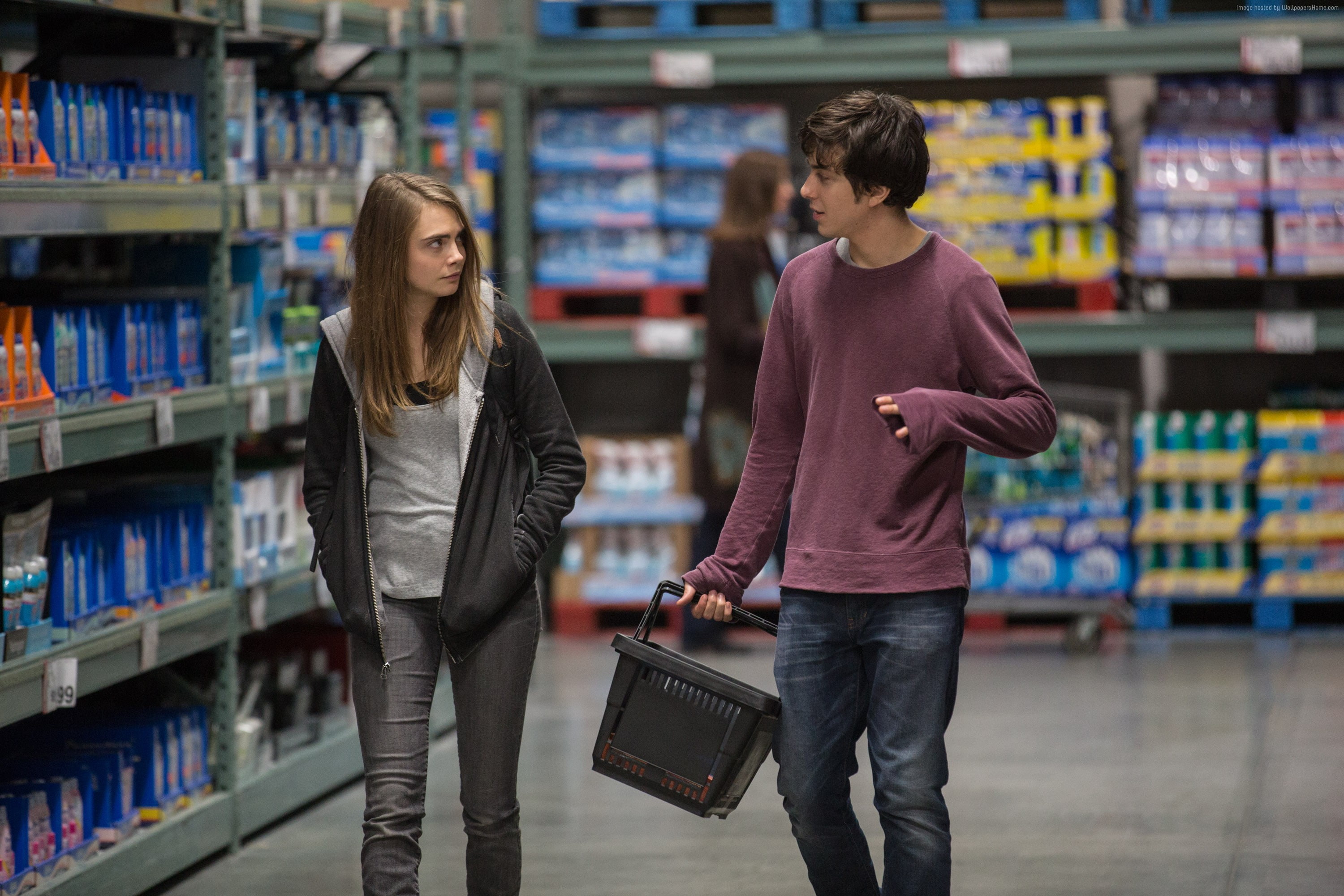 three quarter length, people, females, hairstyle, Best Movies of 2015, Cara Delevingne, males, adult, movie, 2K, shelf, shopping, consumerism, standing, HD Wallpaper