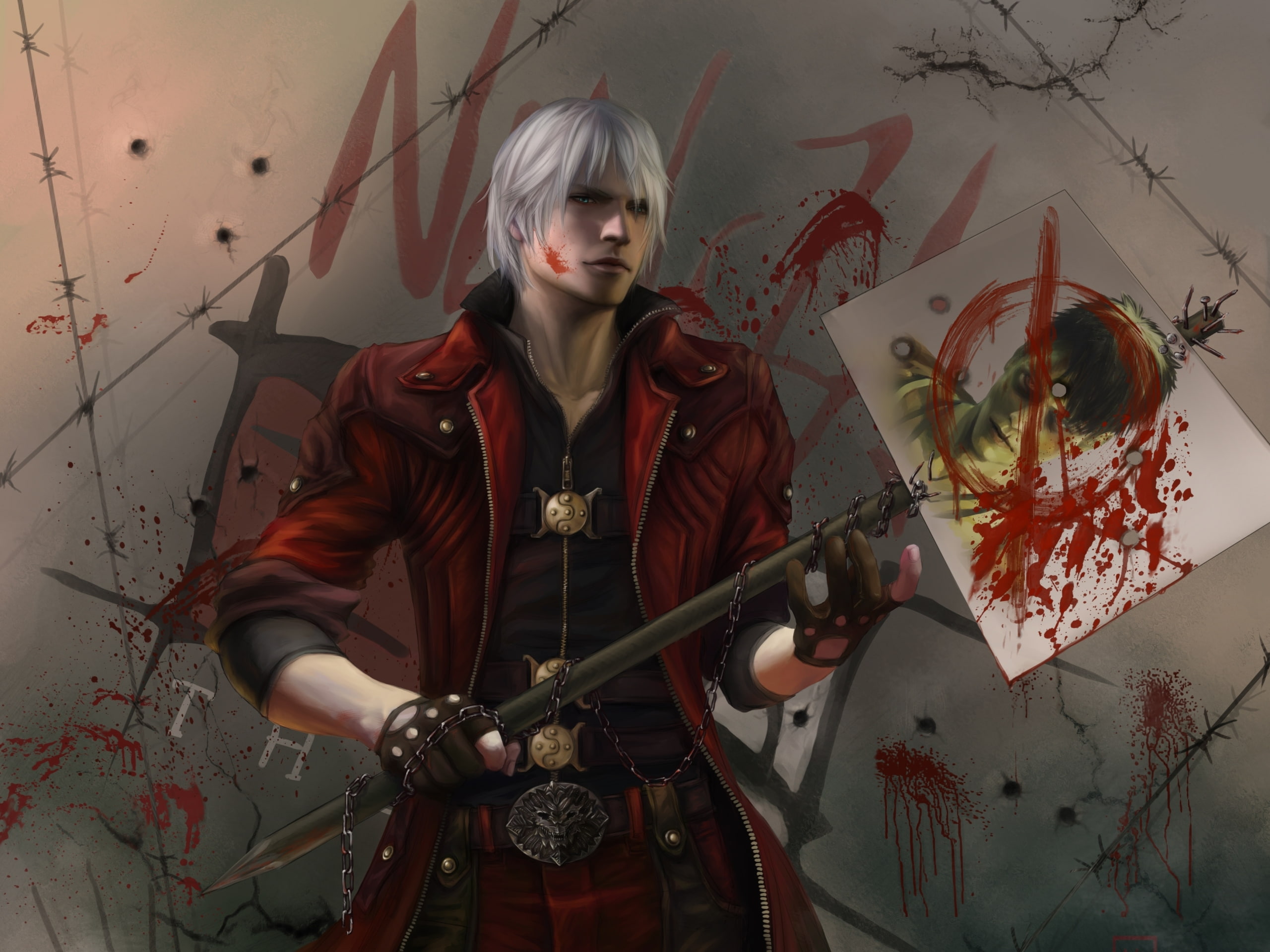 Devil may cry 5, 2K, Dante, new version, DMC, sword-transformer, weapons, nextgen, game, HD Wallpaper